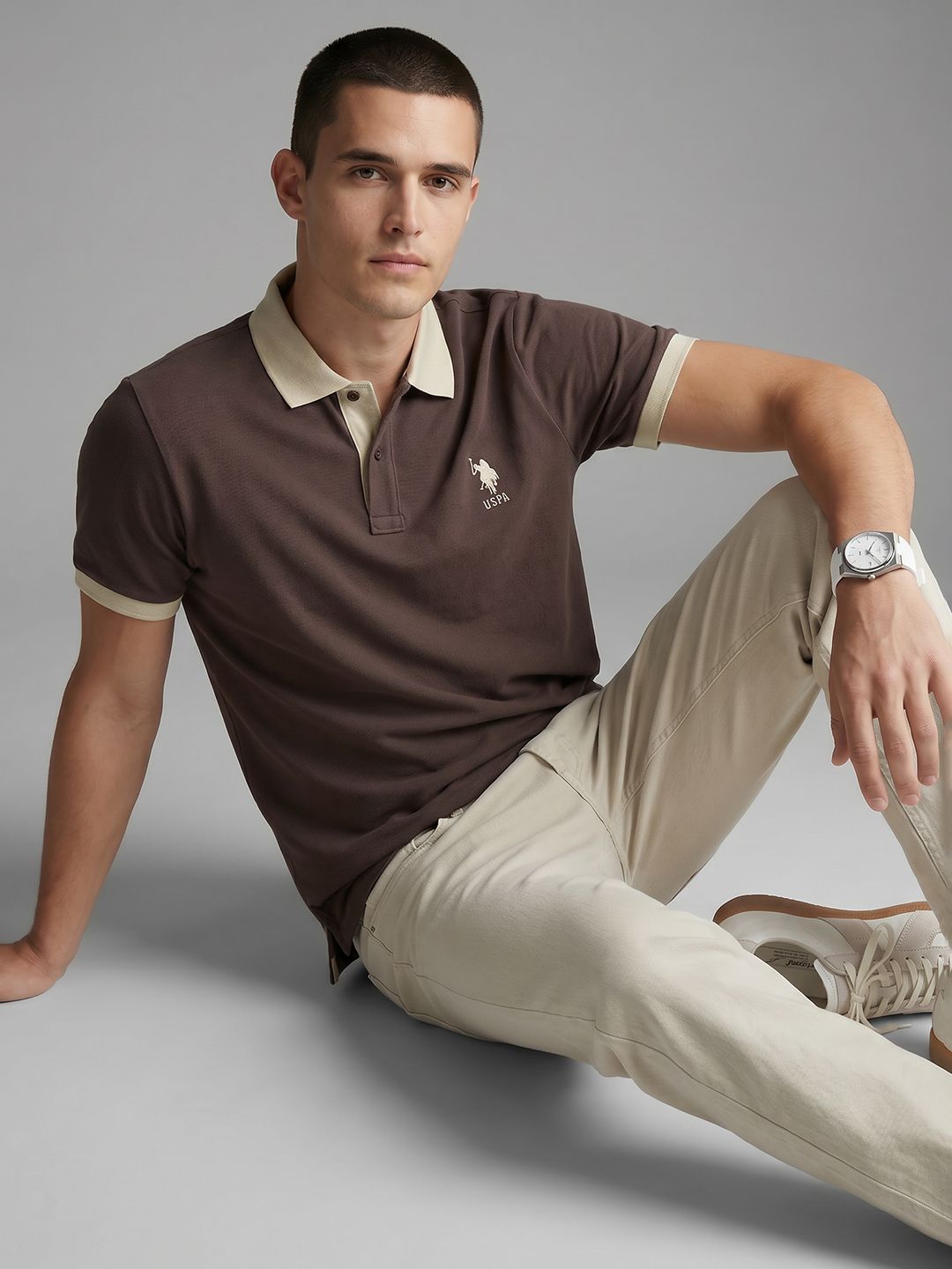 U.S. Polo Assn. Polo Collar Pure Cotton T-shirt-picture-15