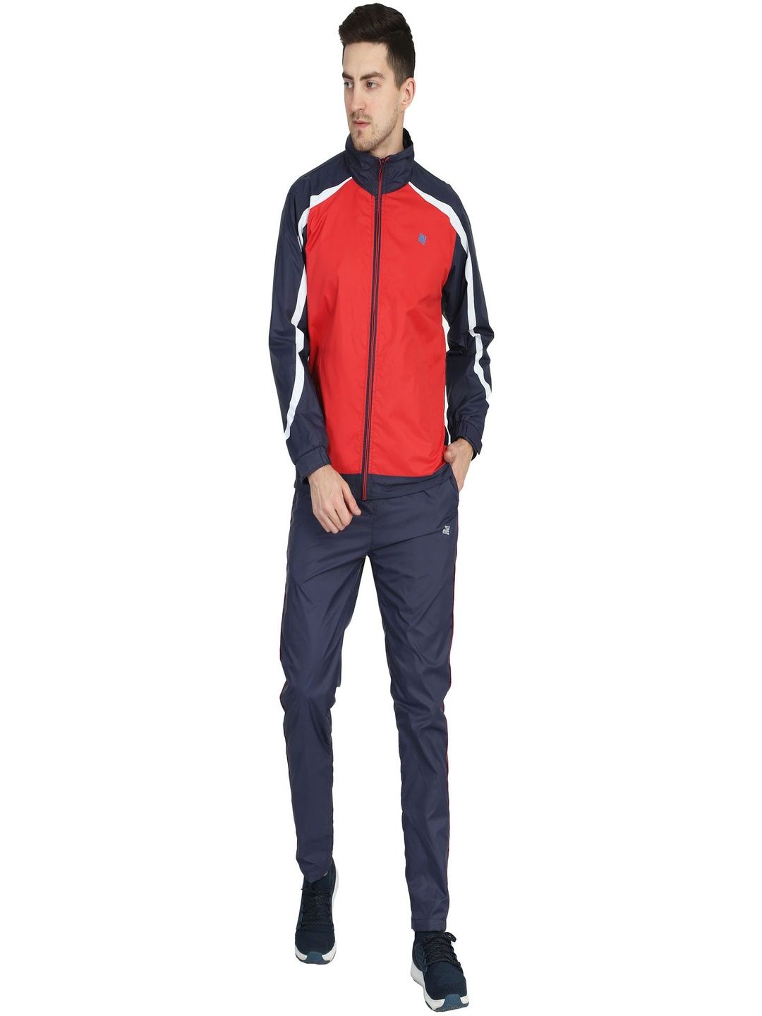 NU-9 Colour-Blocked Mock Collar Tracksuit-picture-30