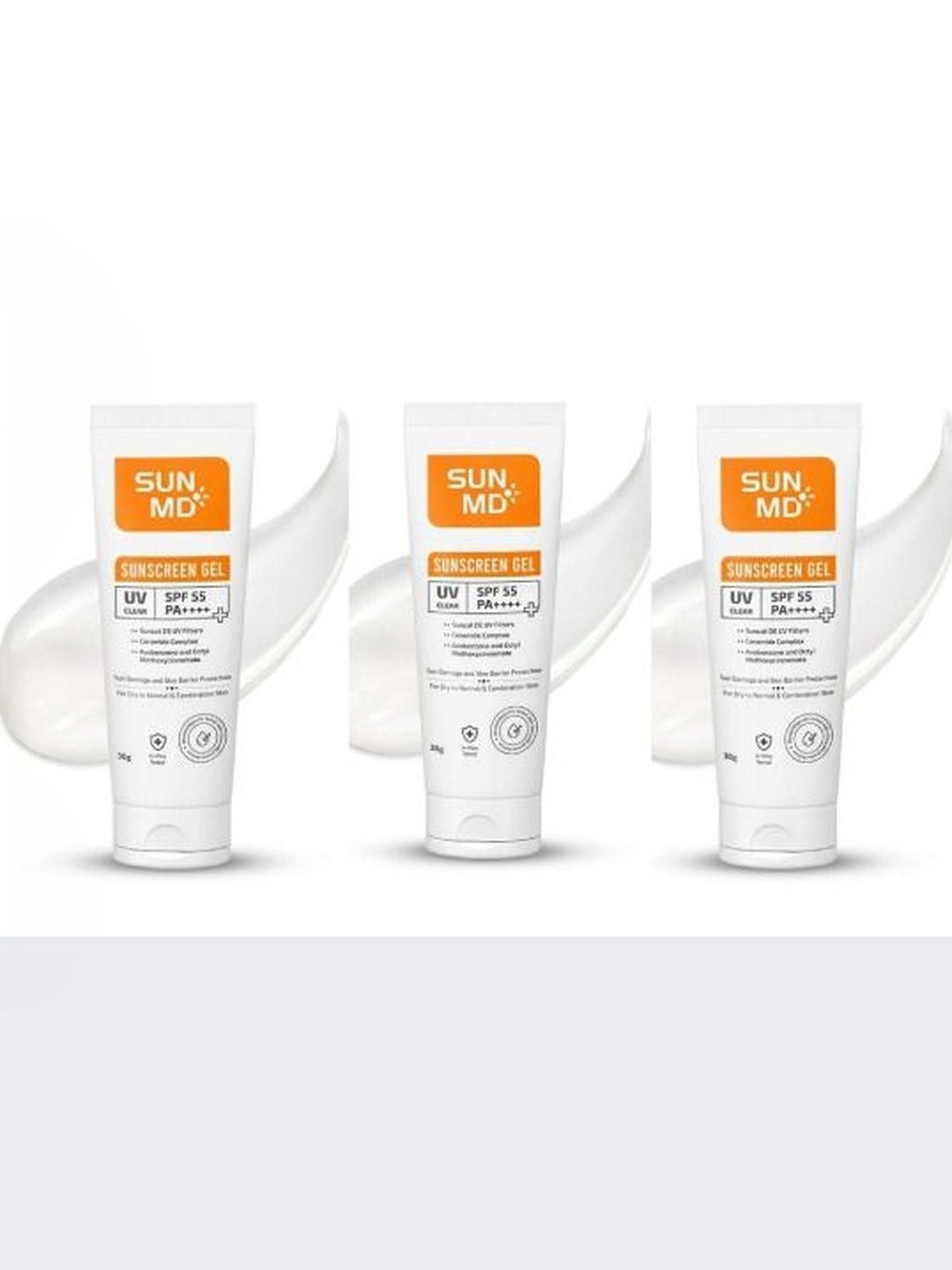 sunMD Set Of 3 Sunscreen With SPF 55 PA++++ UV Protection - 30 g Each-image-19
