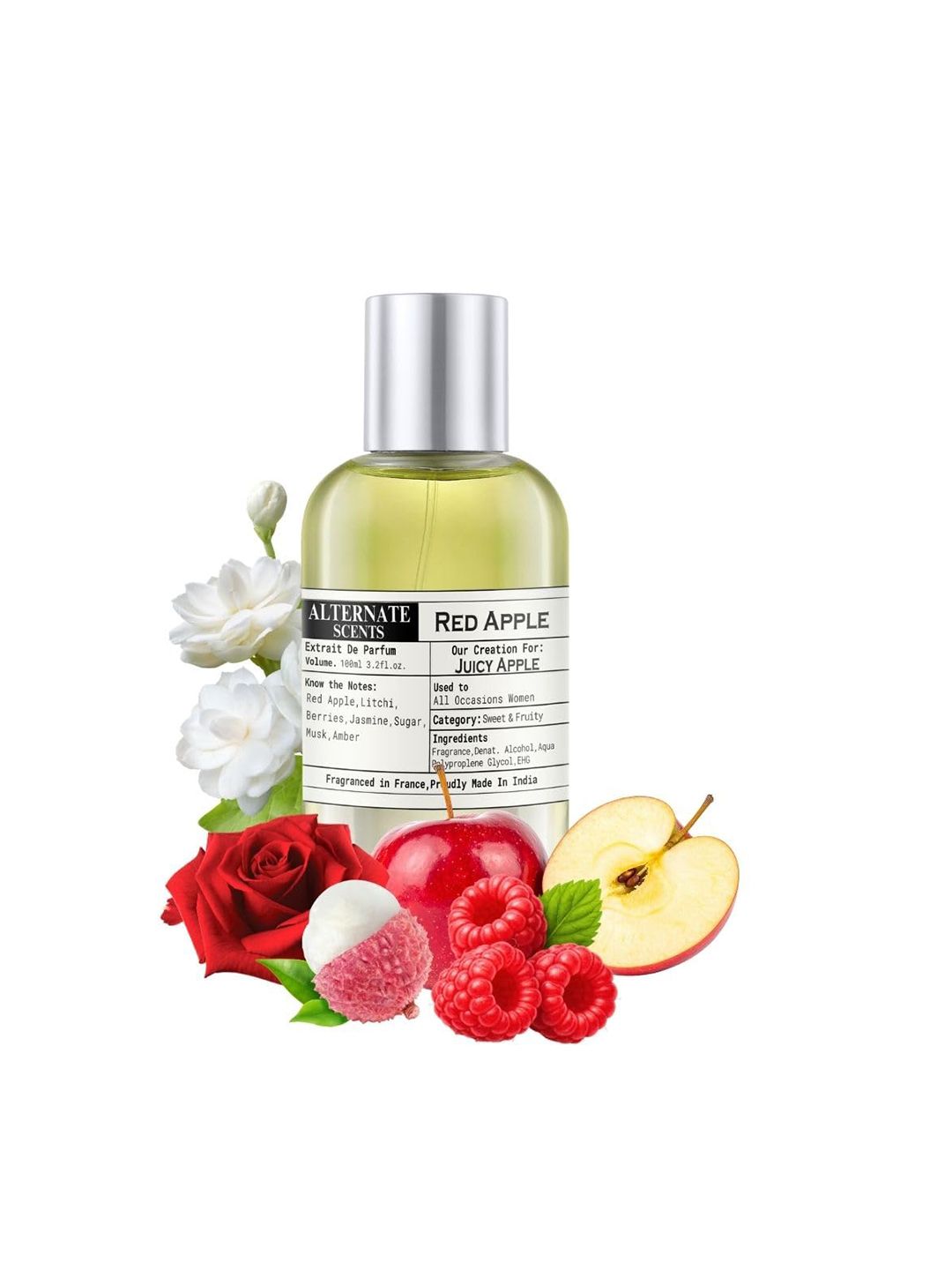 Alternate Scents Red Apple Long Lasting Eau De Parfum - 100 ml Each-image-49