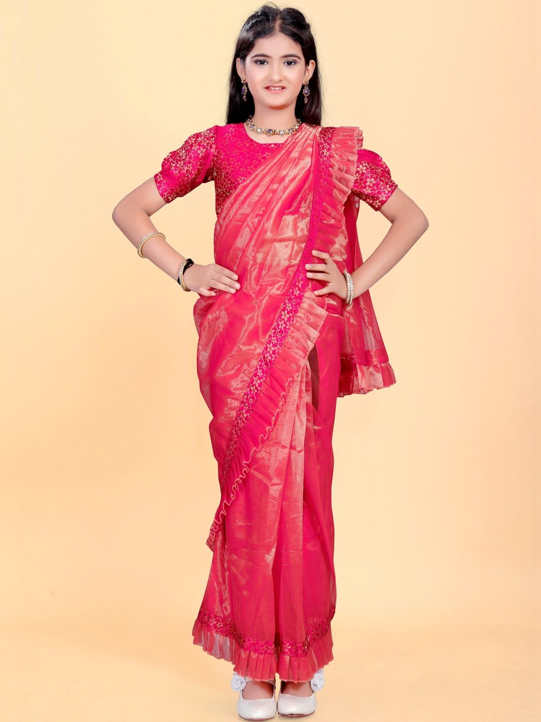 KALINI Zari Net Designer Saree-image-3