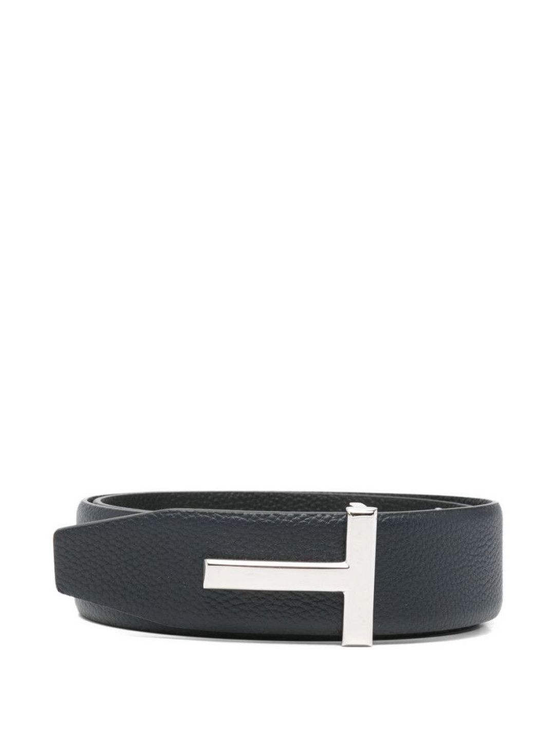 Tom Ford Blue Logo Buckle Reversible Belt-picture-34