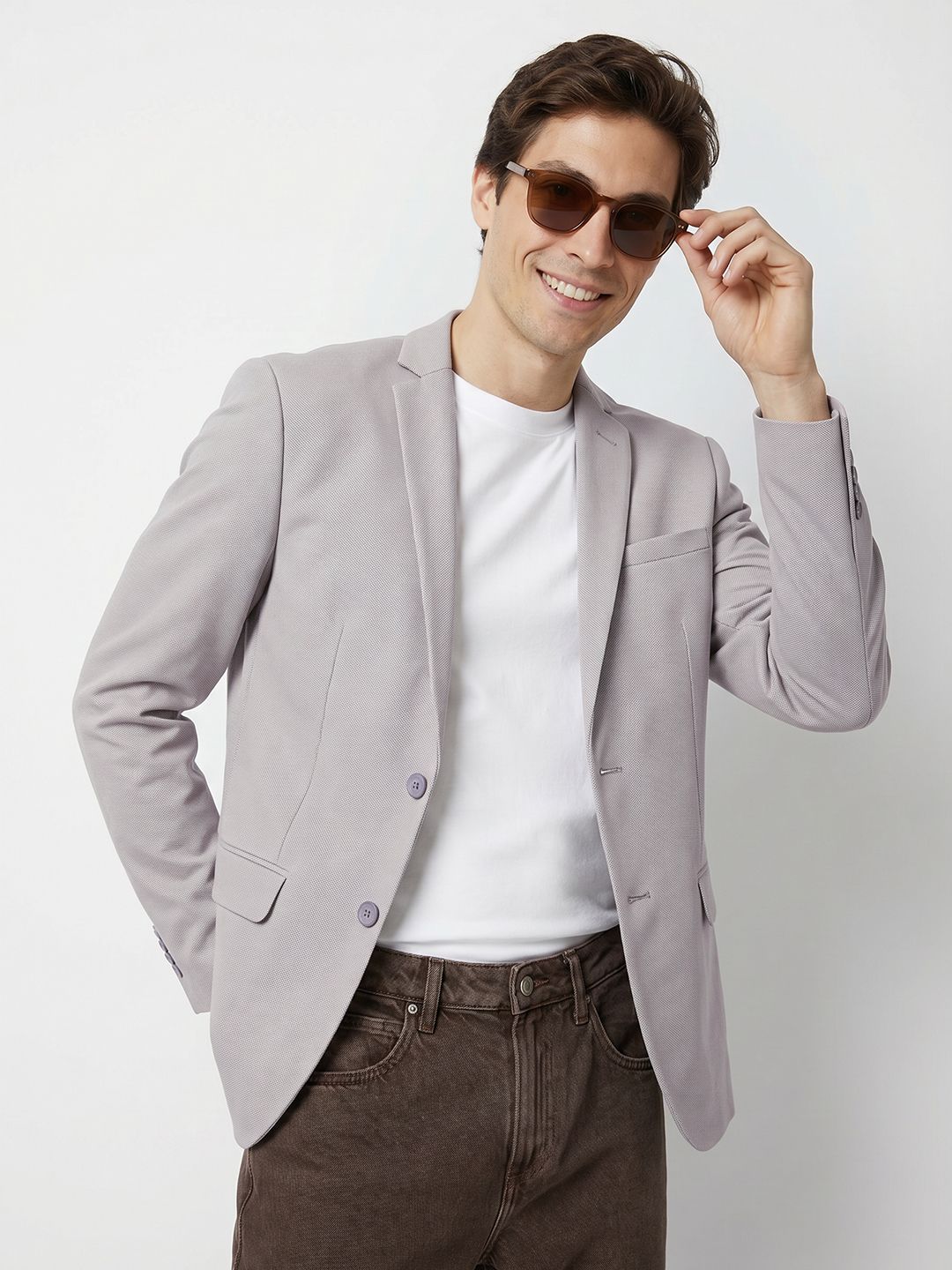 Mast & Harbour Single Breasted Notched Lapel Casual Blazer-picture-28