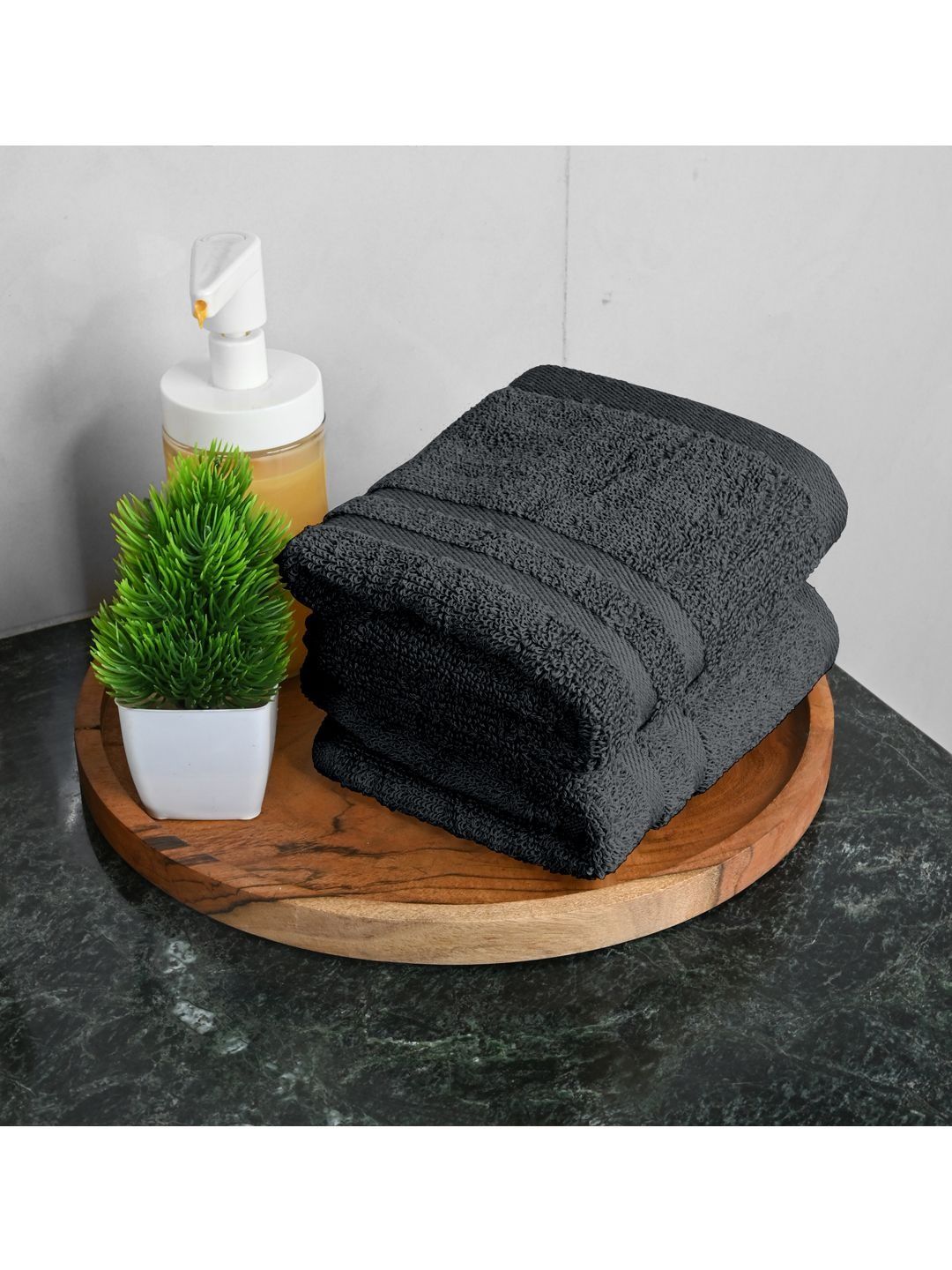 Divine Casa Grey 2 Piece Cotton 550 GSM Towel Set-picture-16