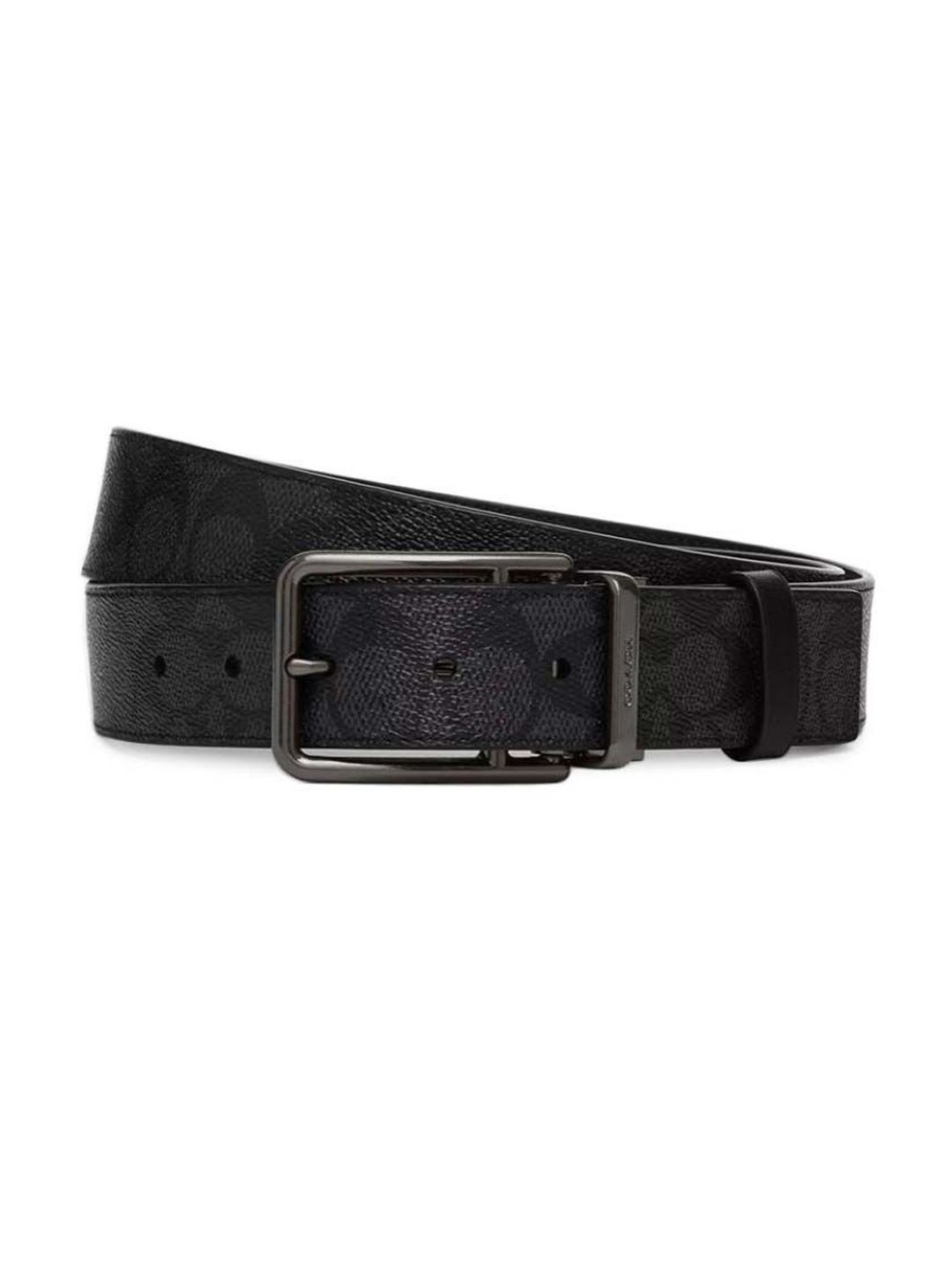 Coach Black Signature Cut To Size Reversible Belt-image-46