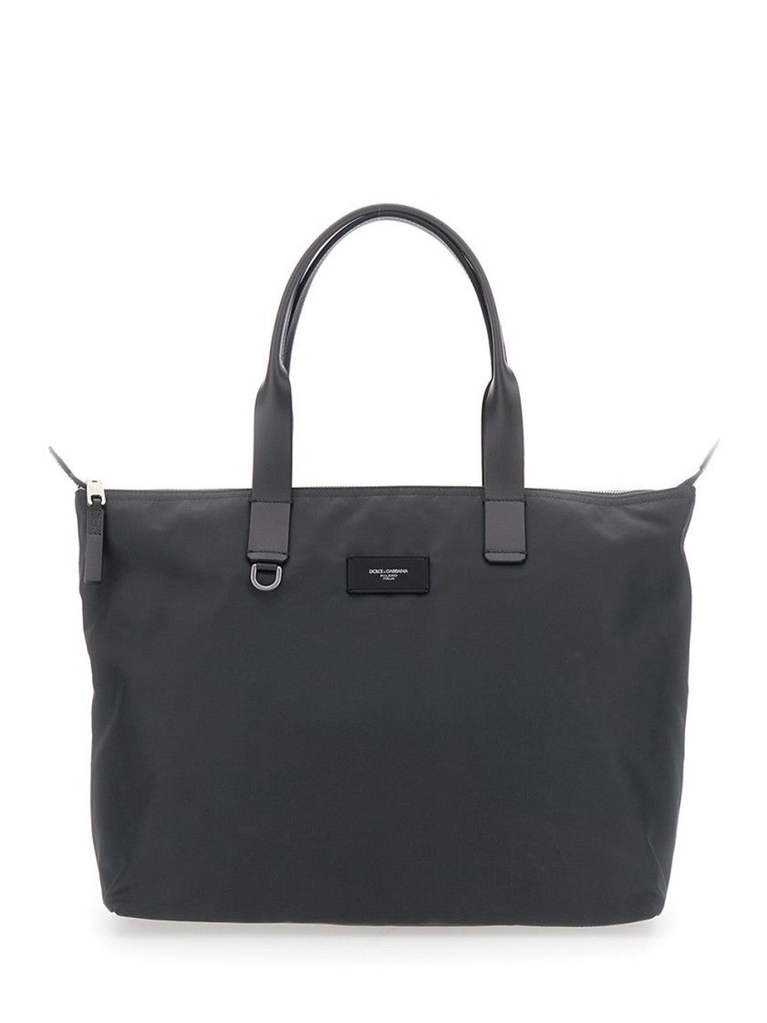 Dolce & Gabbana Dark Grey Logo-Plaque Tote-image-29