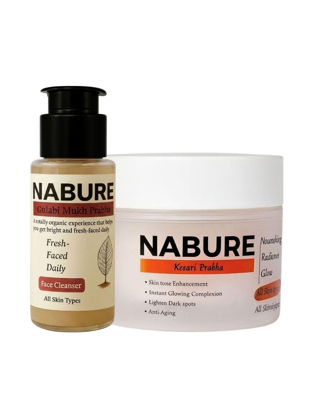 NABURE Set Of 2 Kesari Prabha Face Powder 50 g & Gulabi Mukh Prabha Powder Cleanser -25 g-image-43