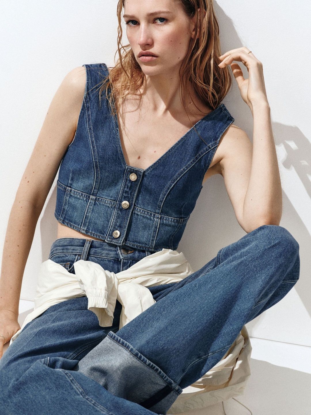 H&M Denim crop top-picture-45