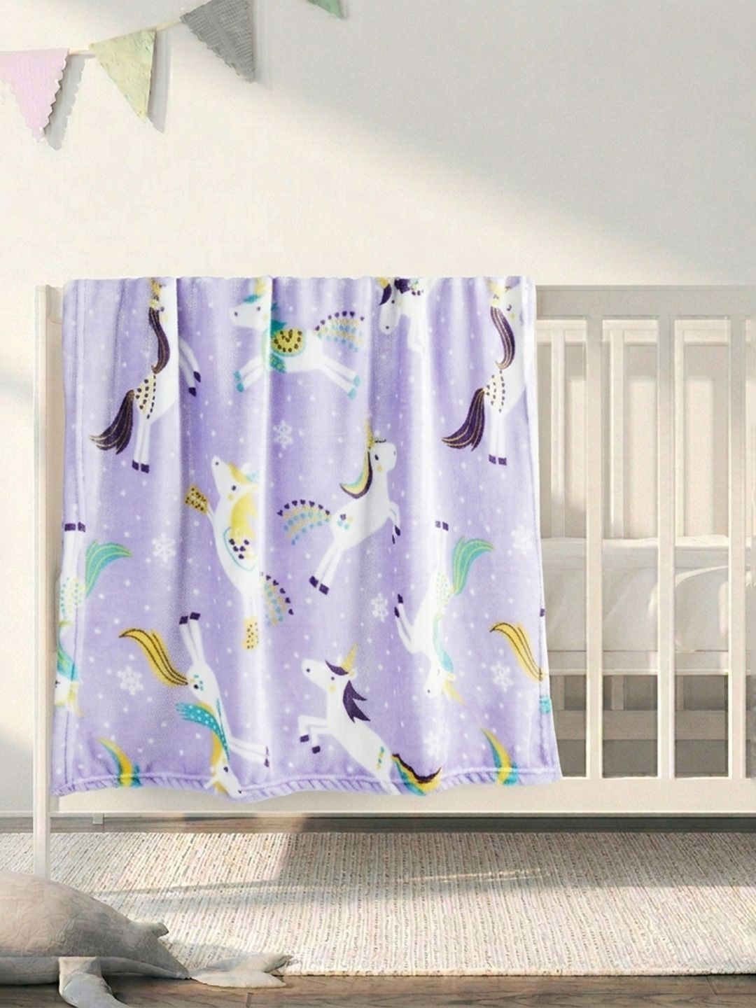 Juniors by Babyshop Purple & Purple Cartoon Characters Blanket-picture-30