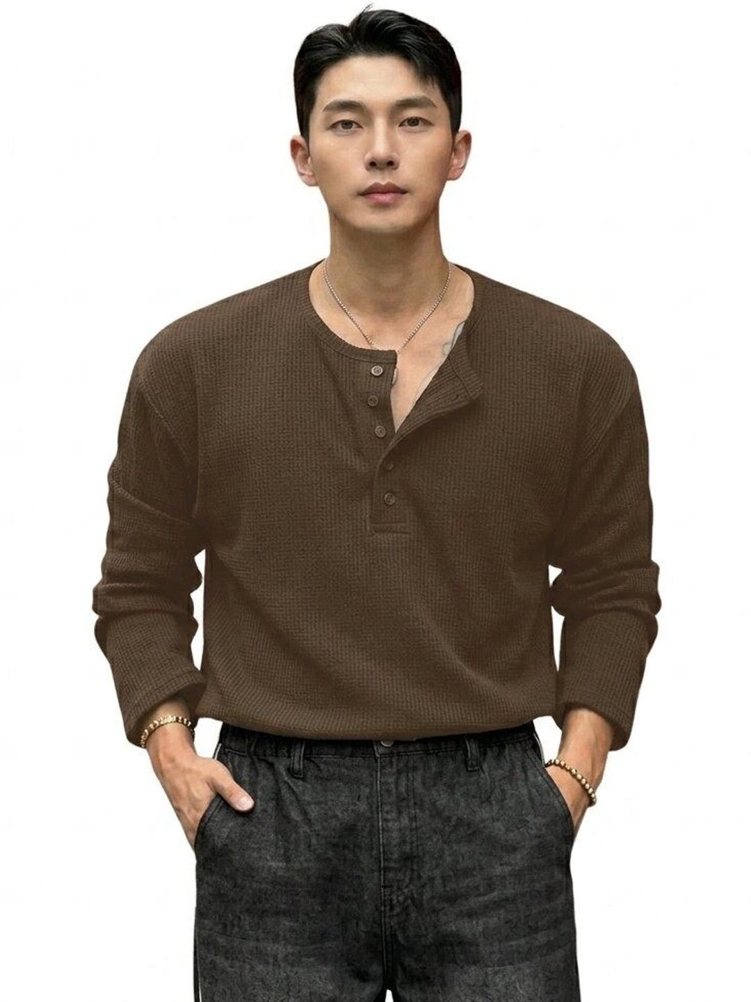 The Modern Soul Men Henley Neck T-shirt-picture-16