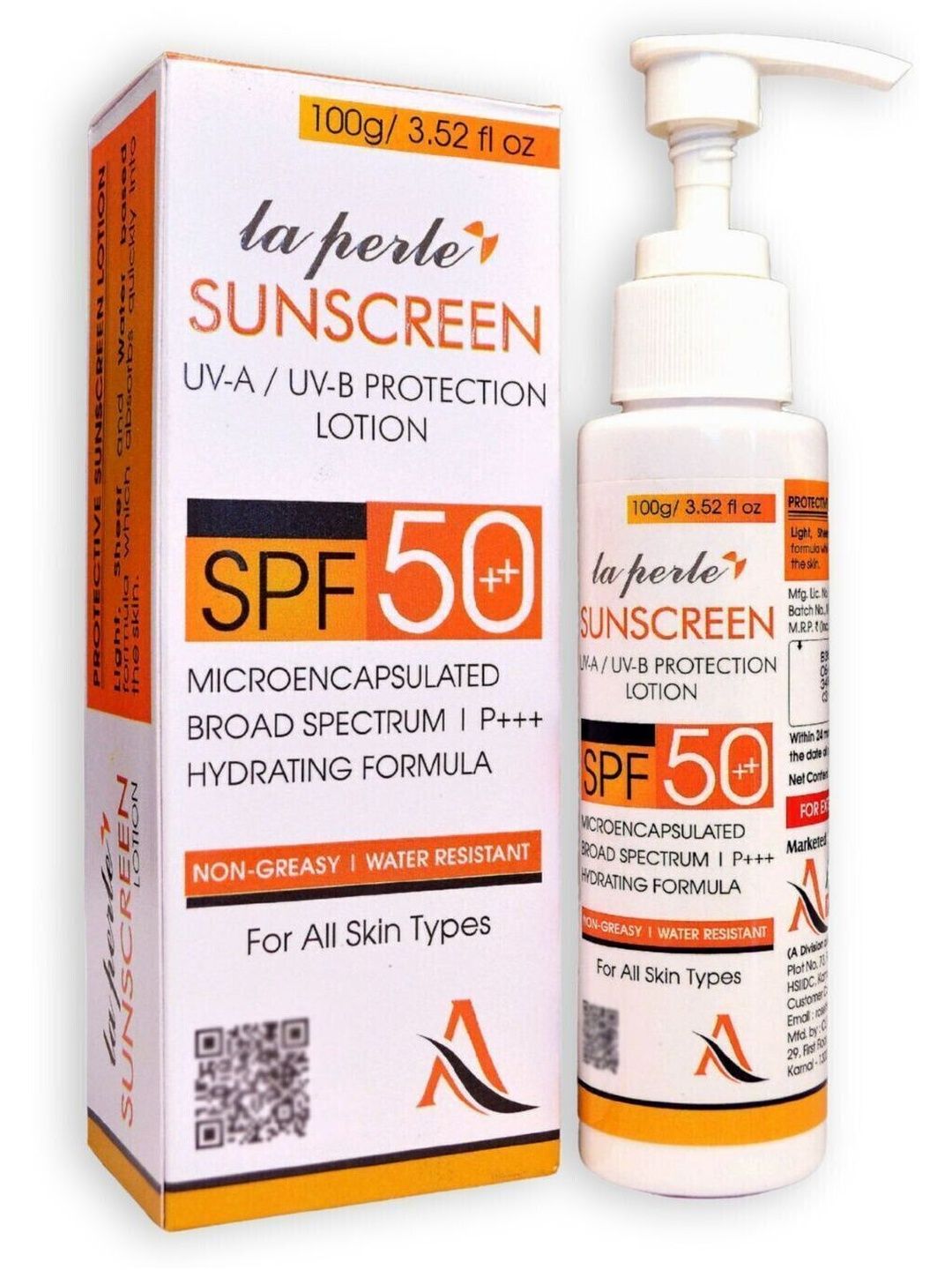 Admetus Pharma La Perle' Sunscreen SPF 50++ Lotion - 100 g-image-1