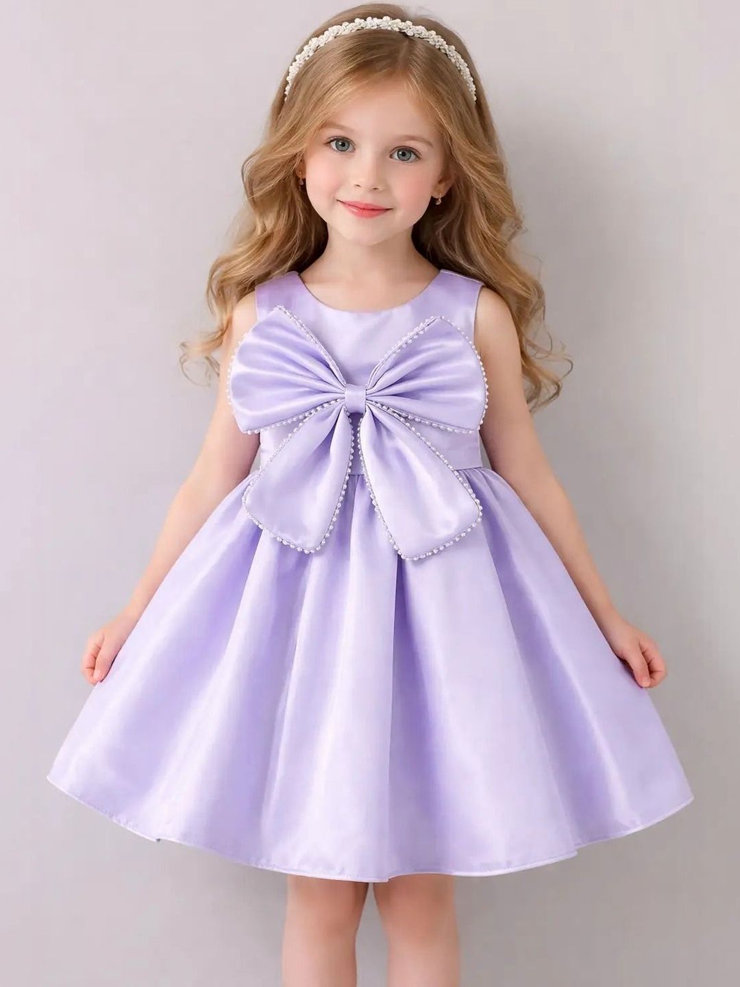 Pixel Punk Satin Dress-image-34
