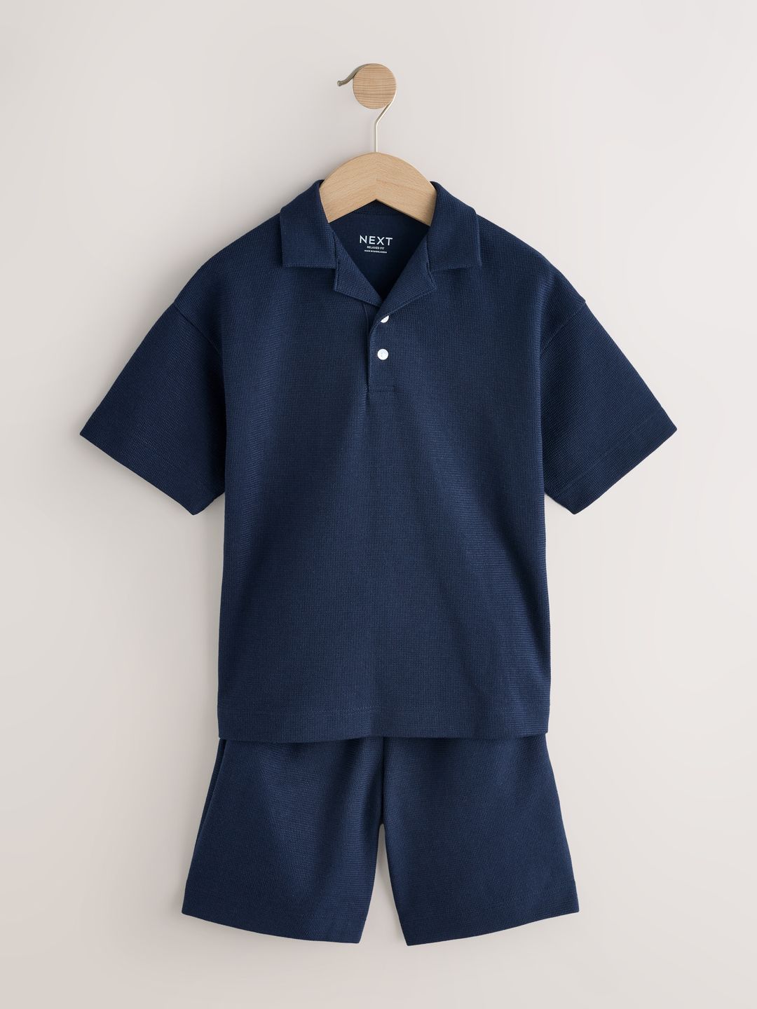 NEXT Cotton Checked T-shirt with Trousers-picture-28