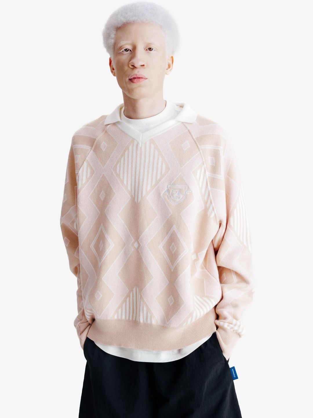 Decathlon Men's Jumper, Heritage, Pink & White-picture-30