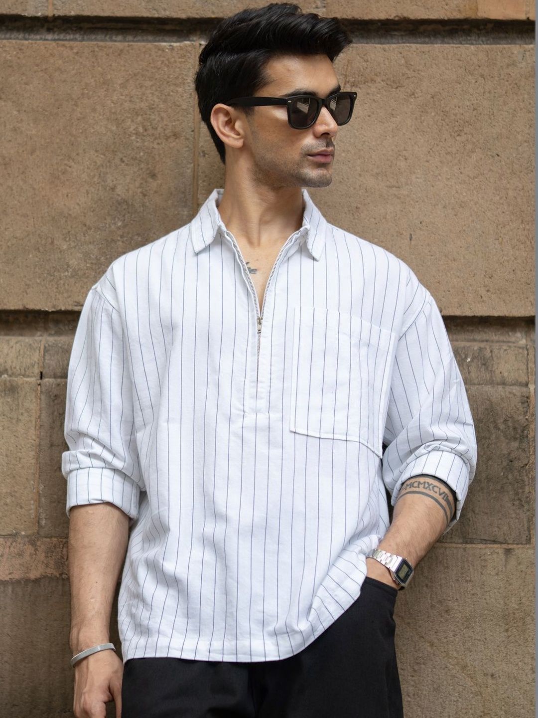 Powerlook Men Striped Casual Shirt-picture-37