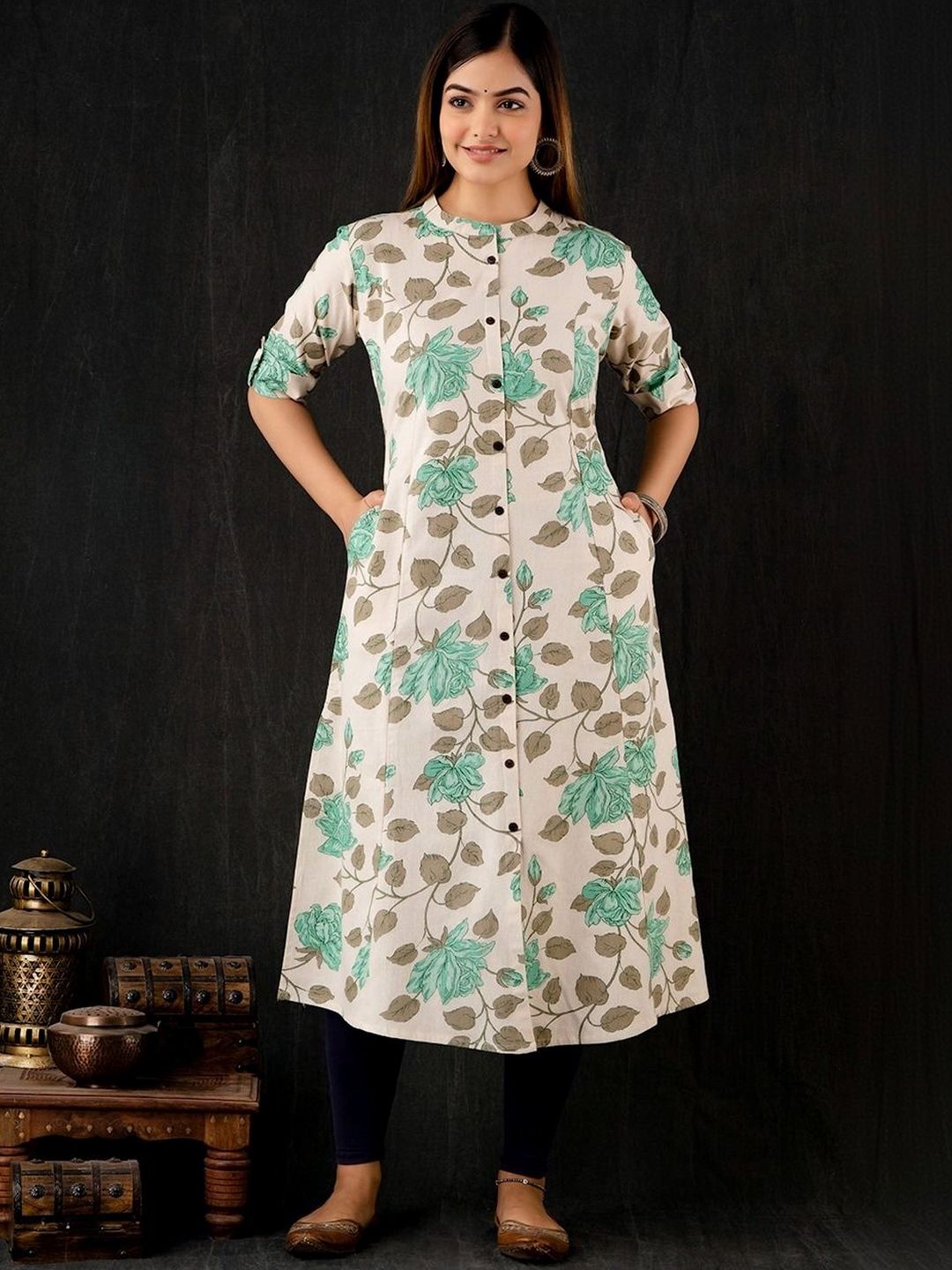 Moda Rapido Floral Printed Kurti-picture-14