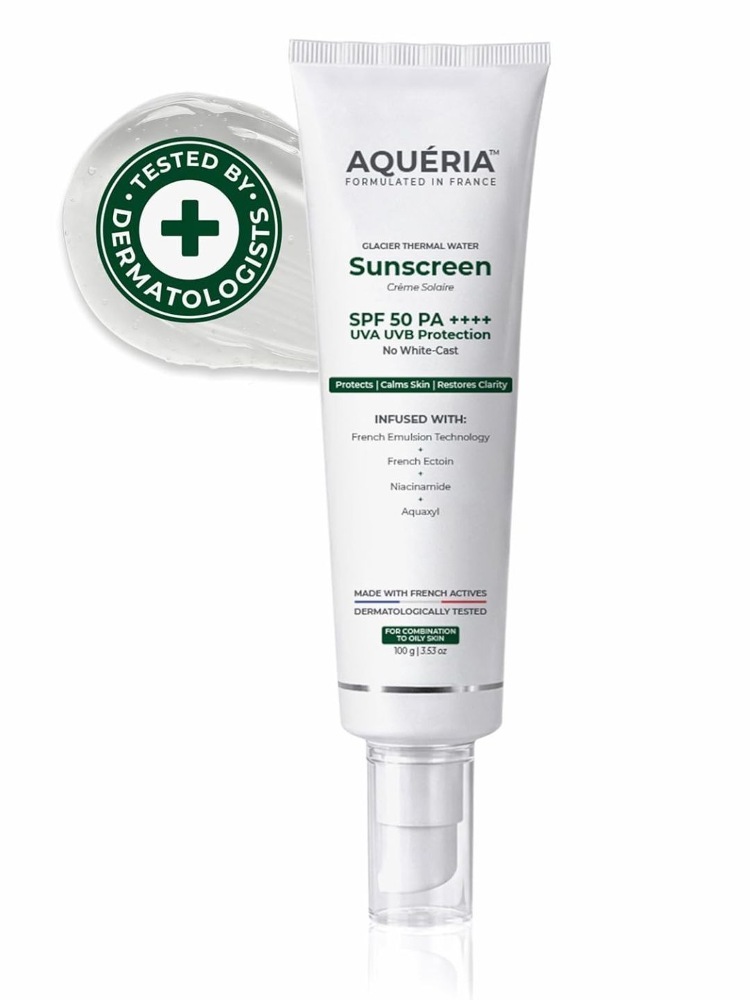 Aqueria Oil Control Multi-Active French Sunscreen-100g-image-20