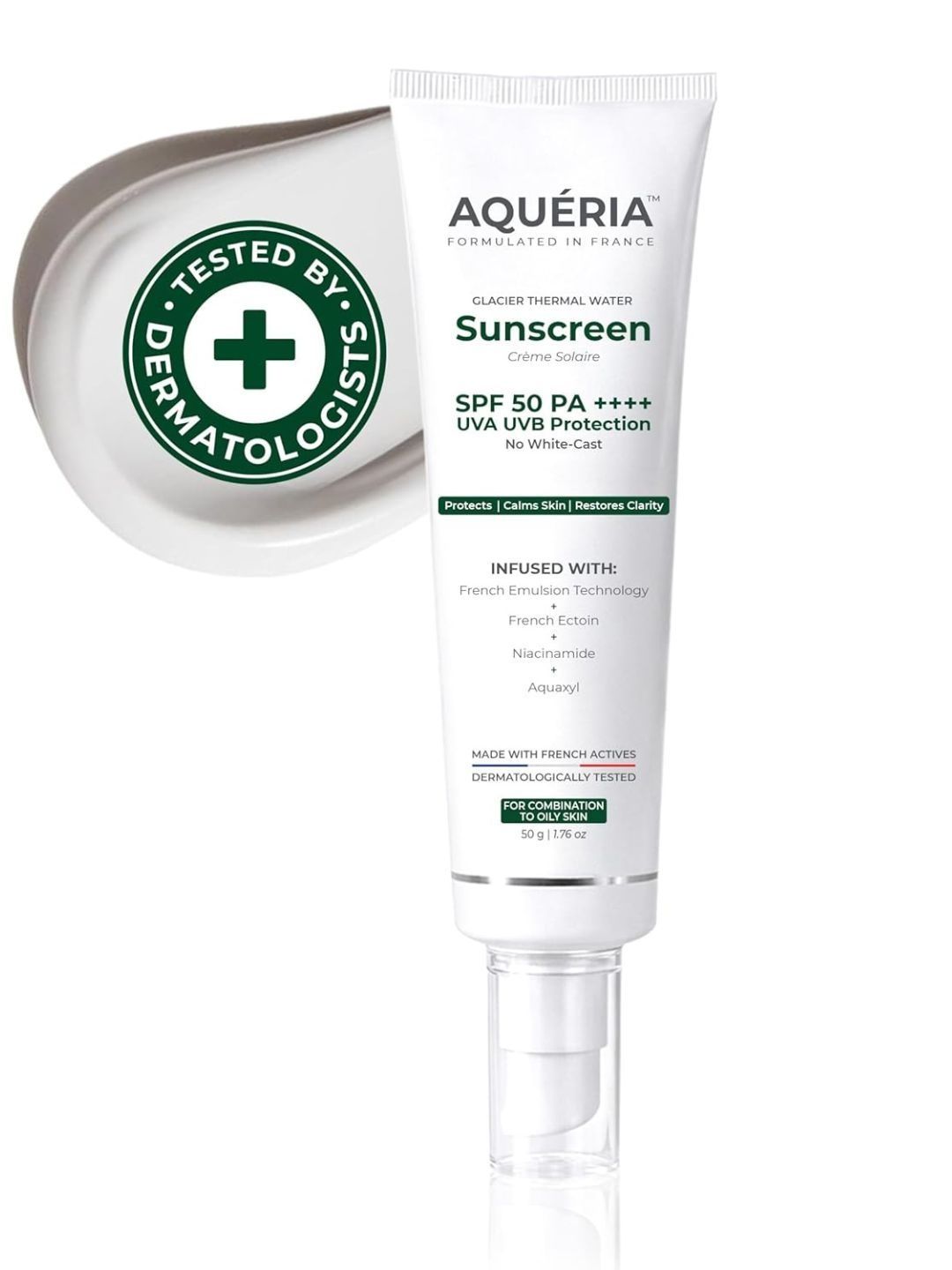 Aqueria Oil Control Multi-Active French Sunscreen - 50g-image-19