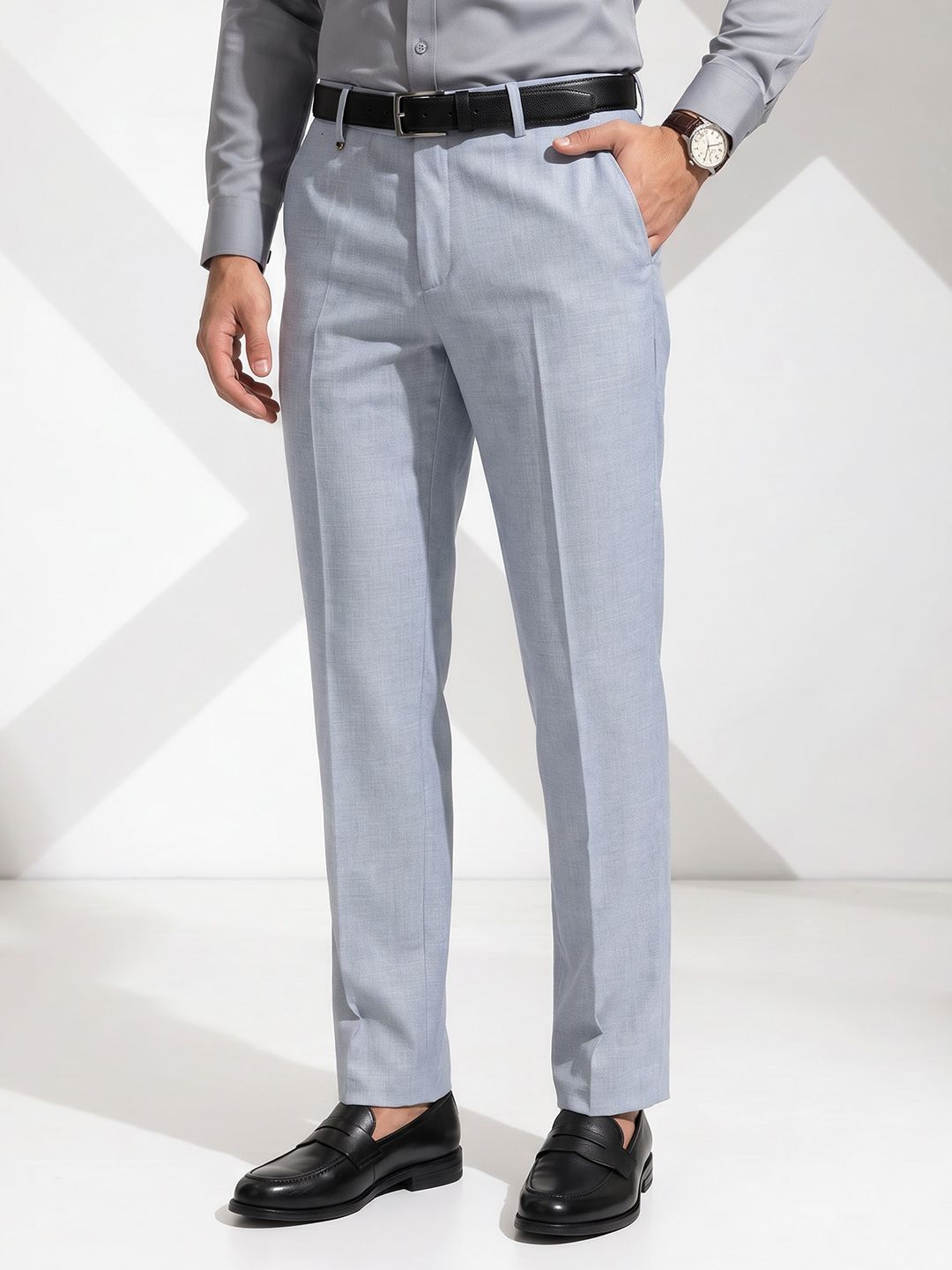 INVICTUS Men Flat-Front Formal Trouser-picture-56