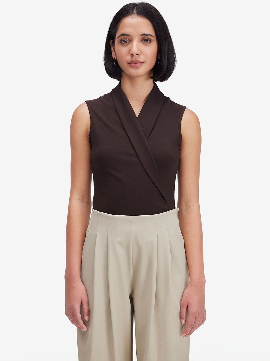 Strong And Brave Wrap Top-picture-14