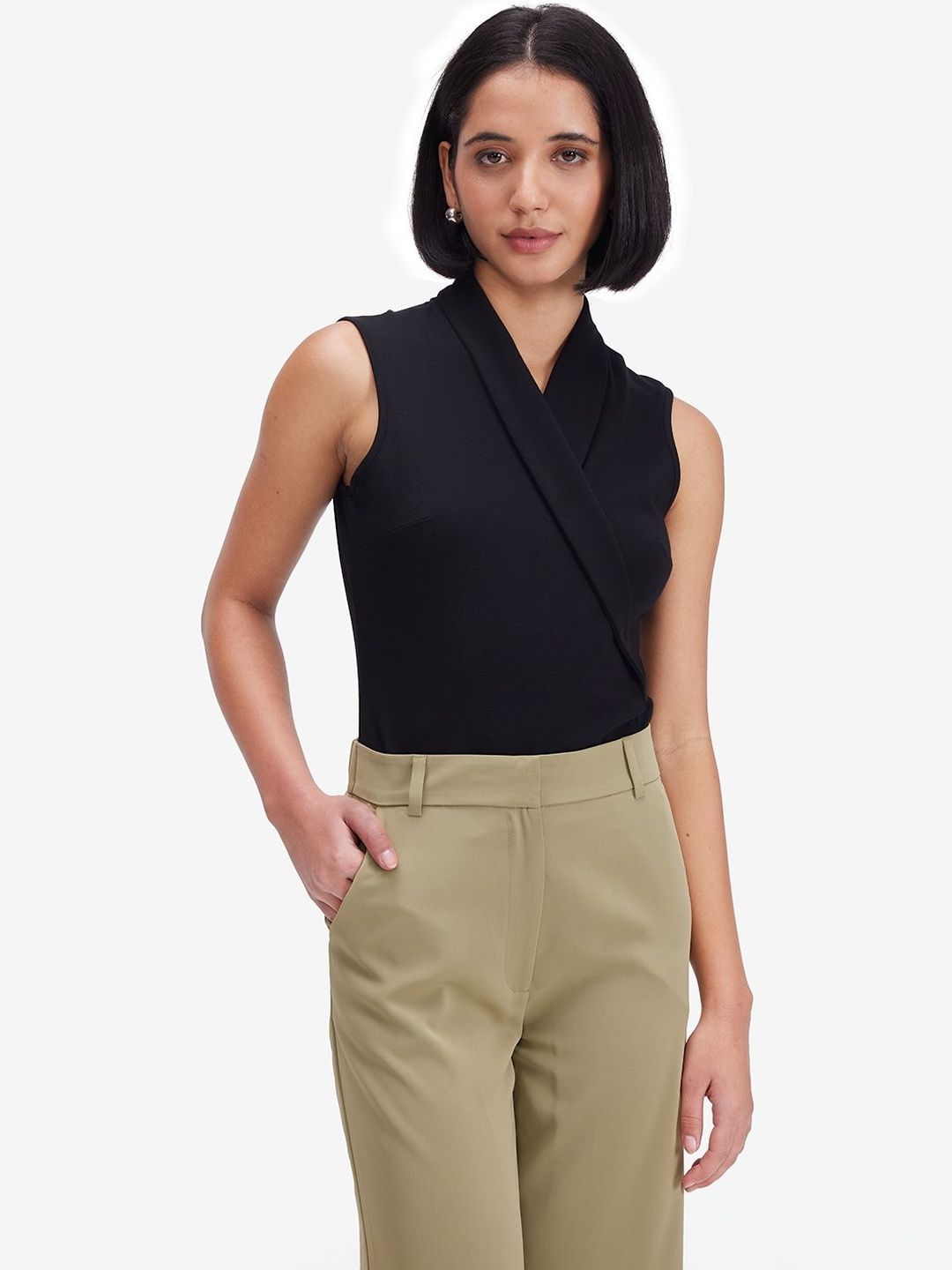 Strong And Brave Wrap Top-picture-21
