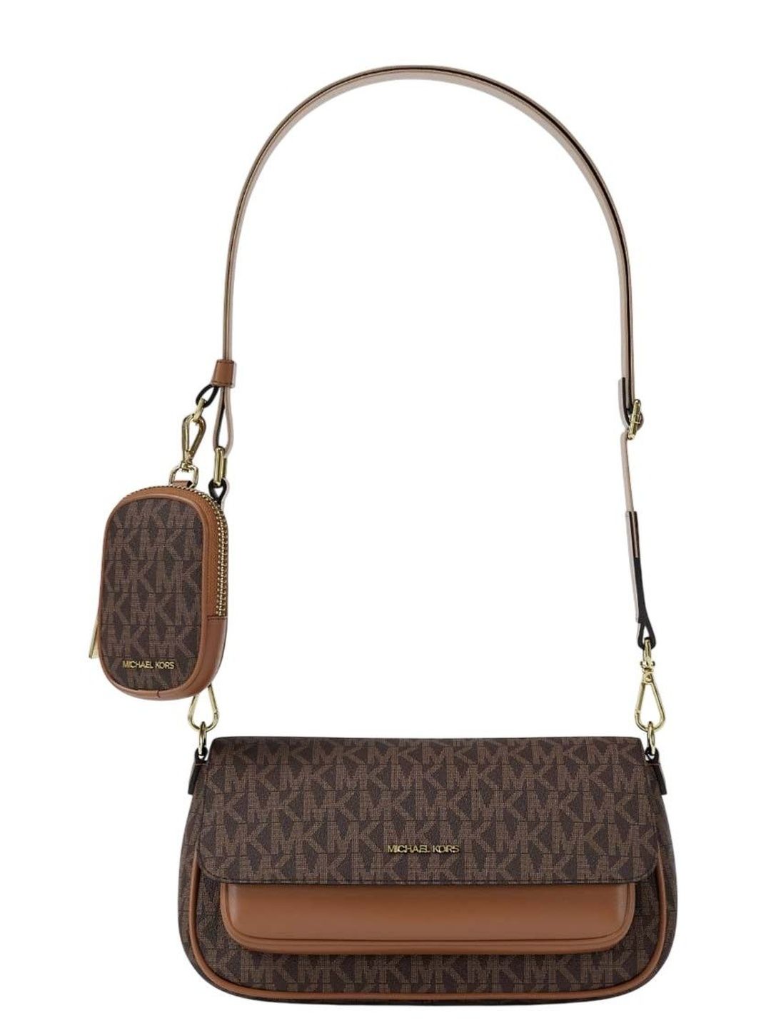 Michael Kors Women Brown Canvas Handbags