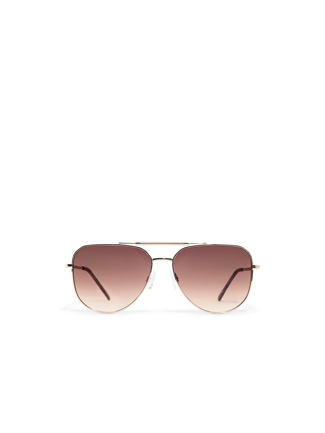 ALDO Men Black Lens & Gold-Toned Aviator Sunglasses with-picture-11