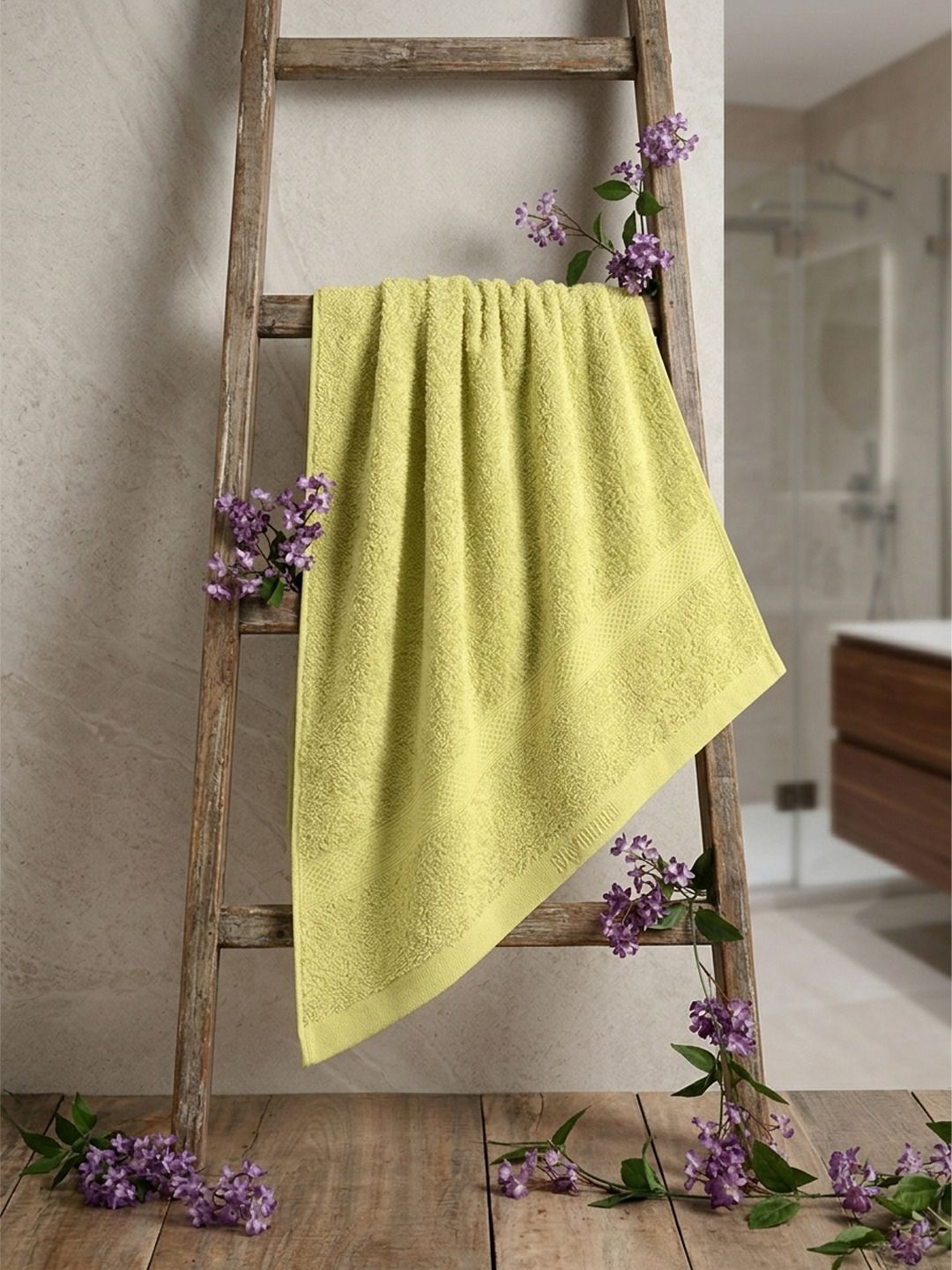 Raymond Home Yellow 1 Cotton 350 GSM Bath Towel-image-40