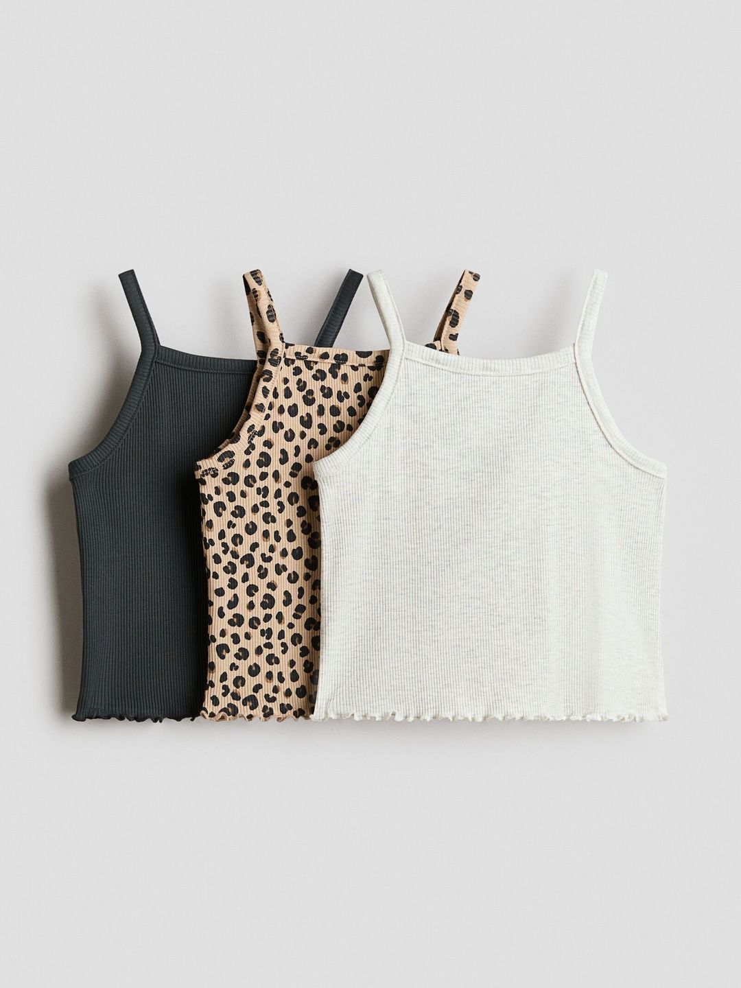 H&M 3-Pack Cotton Strappy Tops-picture-31