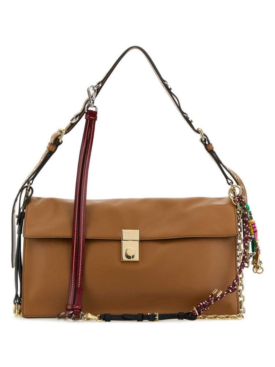 Prada Brown Soft Sound Large Shoulder Bag-picture-17