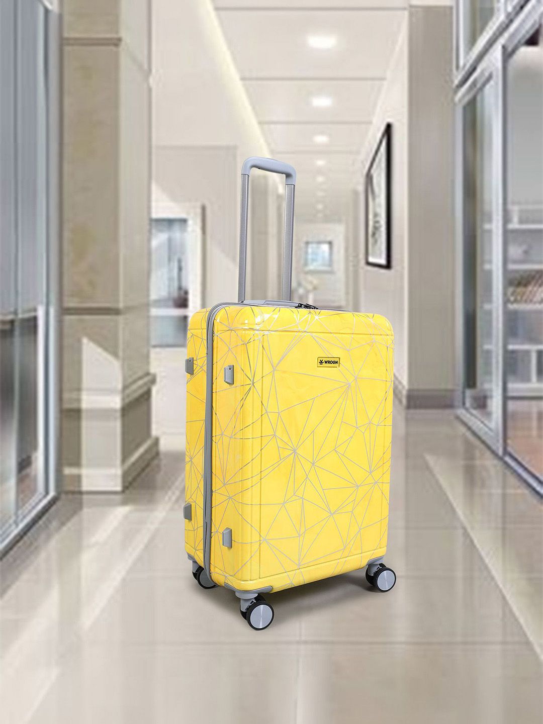 WROGN Venue Printed Cabin Trolley Suitcase - 20 inch - 37L-image-0