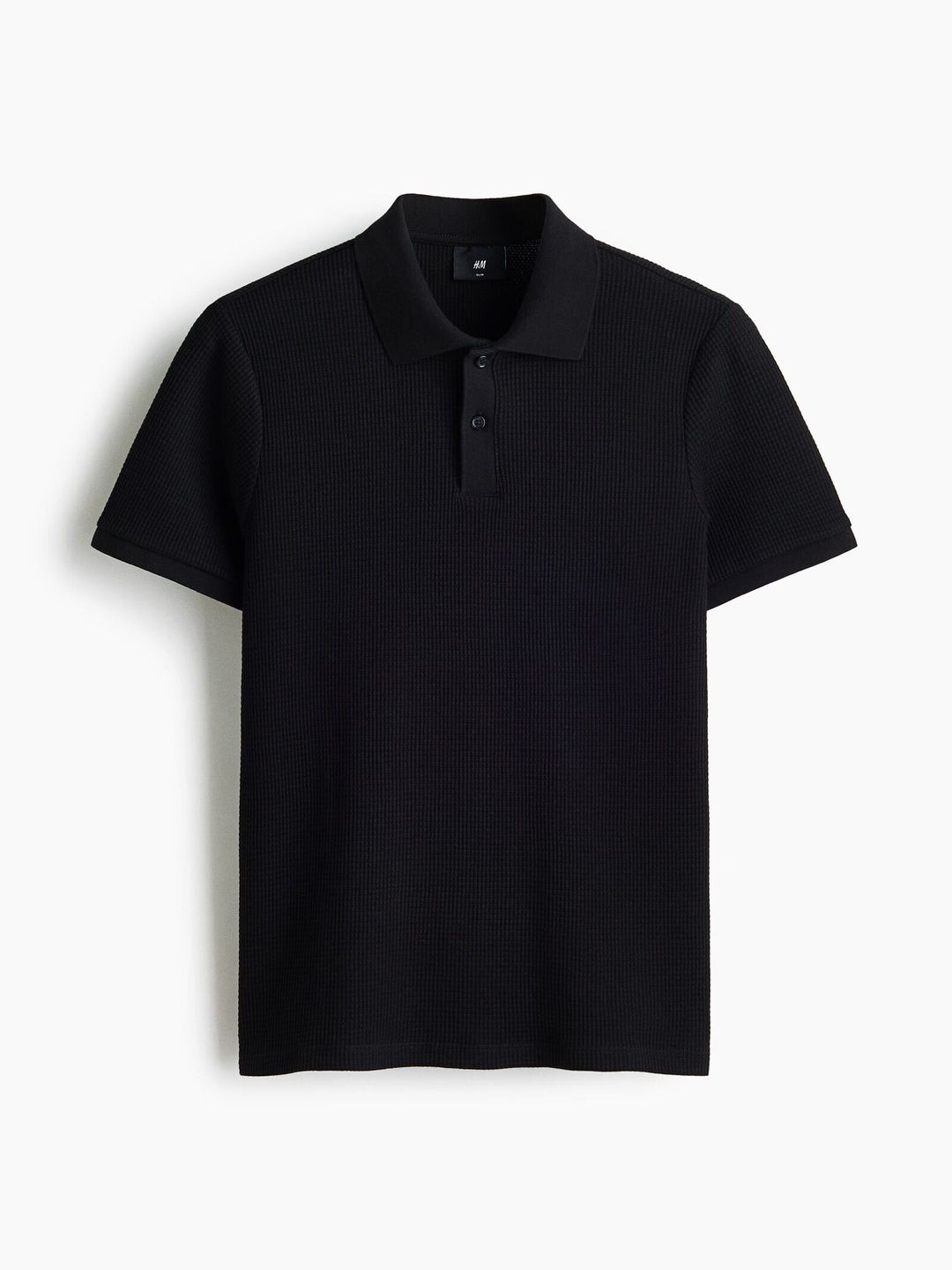 H&M Slim Fit Waffle-knit Polo Shirt-picture-28