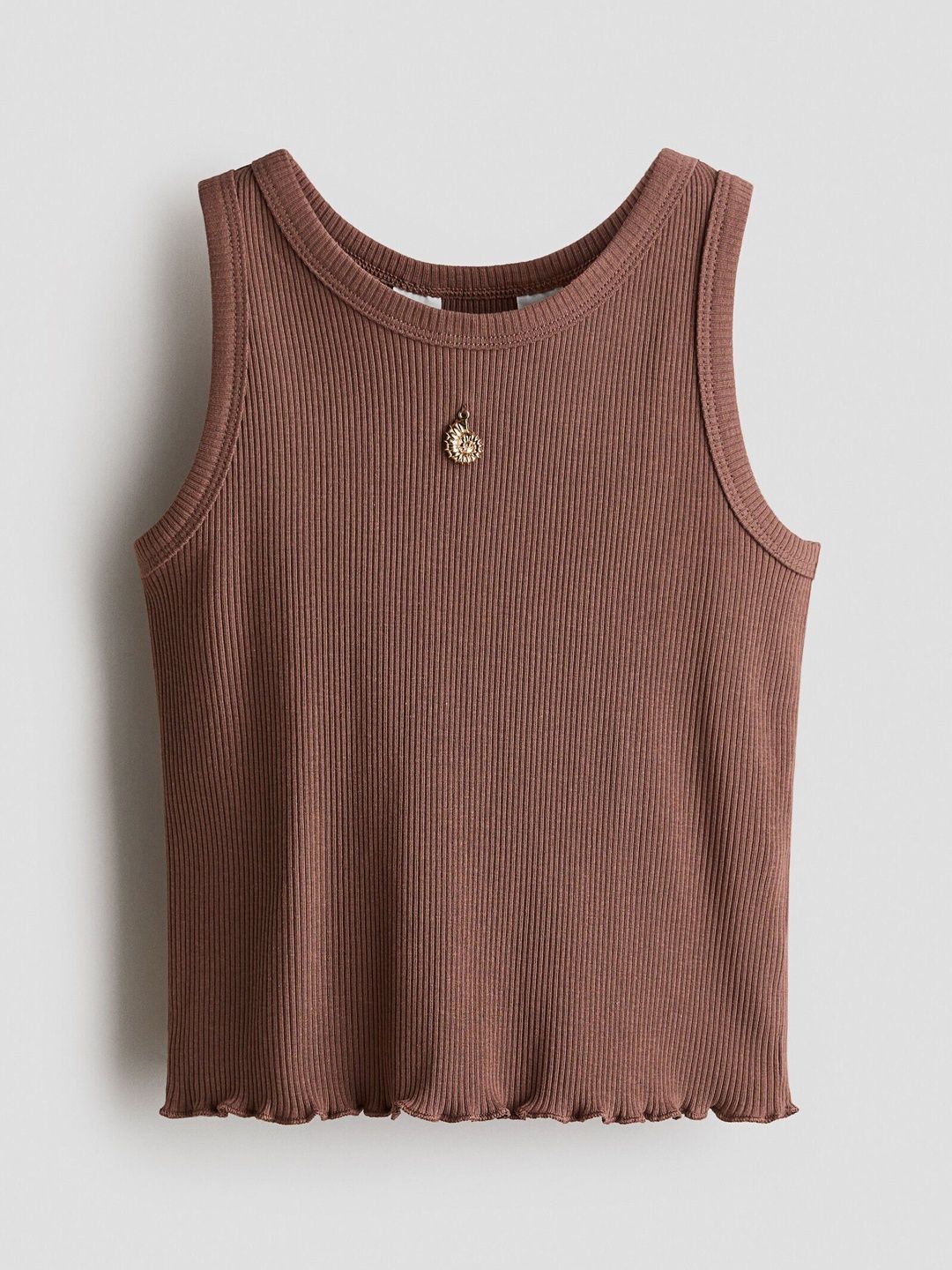 H&M Ribbed Cotton Vest Top-picture-15