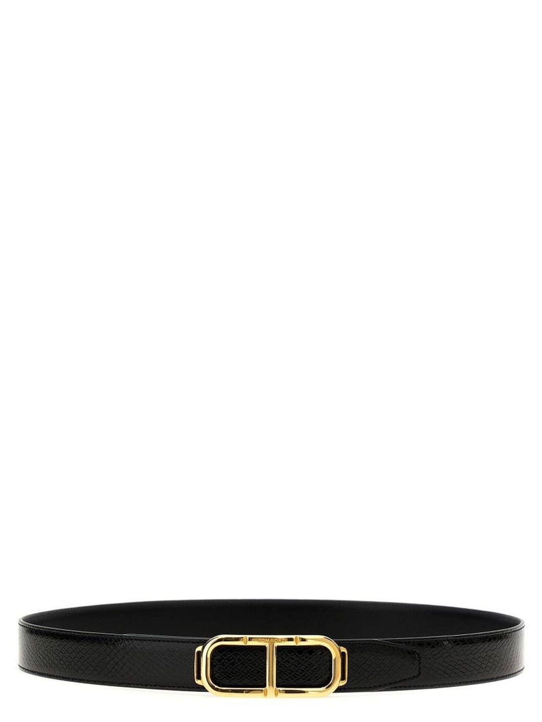 Tom Ford Black Logo Reversible Belt-picture-32