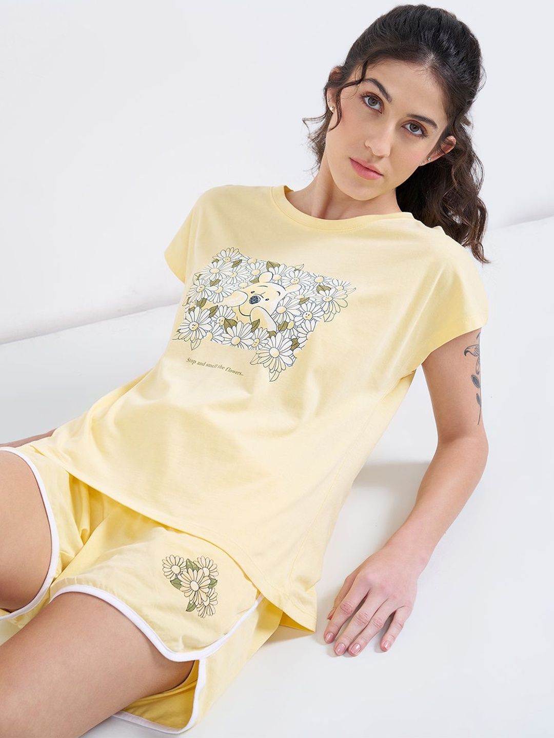 Dreamz by Pantaloons Printed Round Neck Lounge Tshirts-picture-25