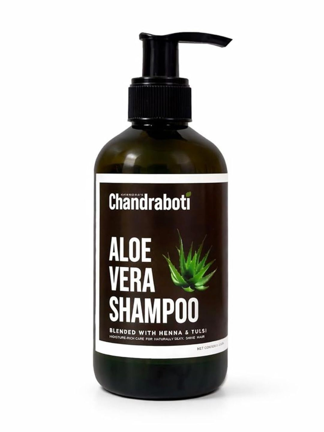 Chandraboti Aloe Vera Shampoo Enriched With Henna Tulsi & Tea Tree - 200 ml-image-2