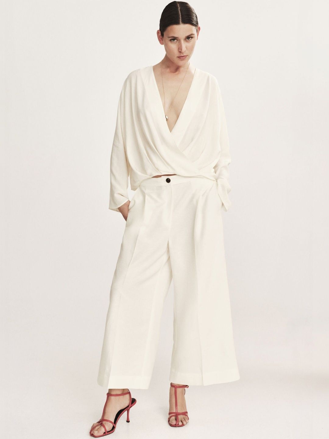 H&M Ankle-length Linen-Blend Trousers-picture-20