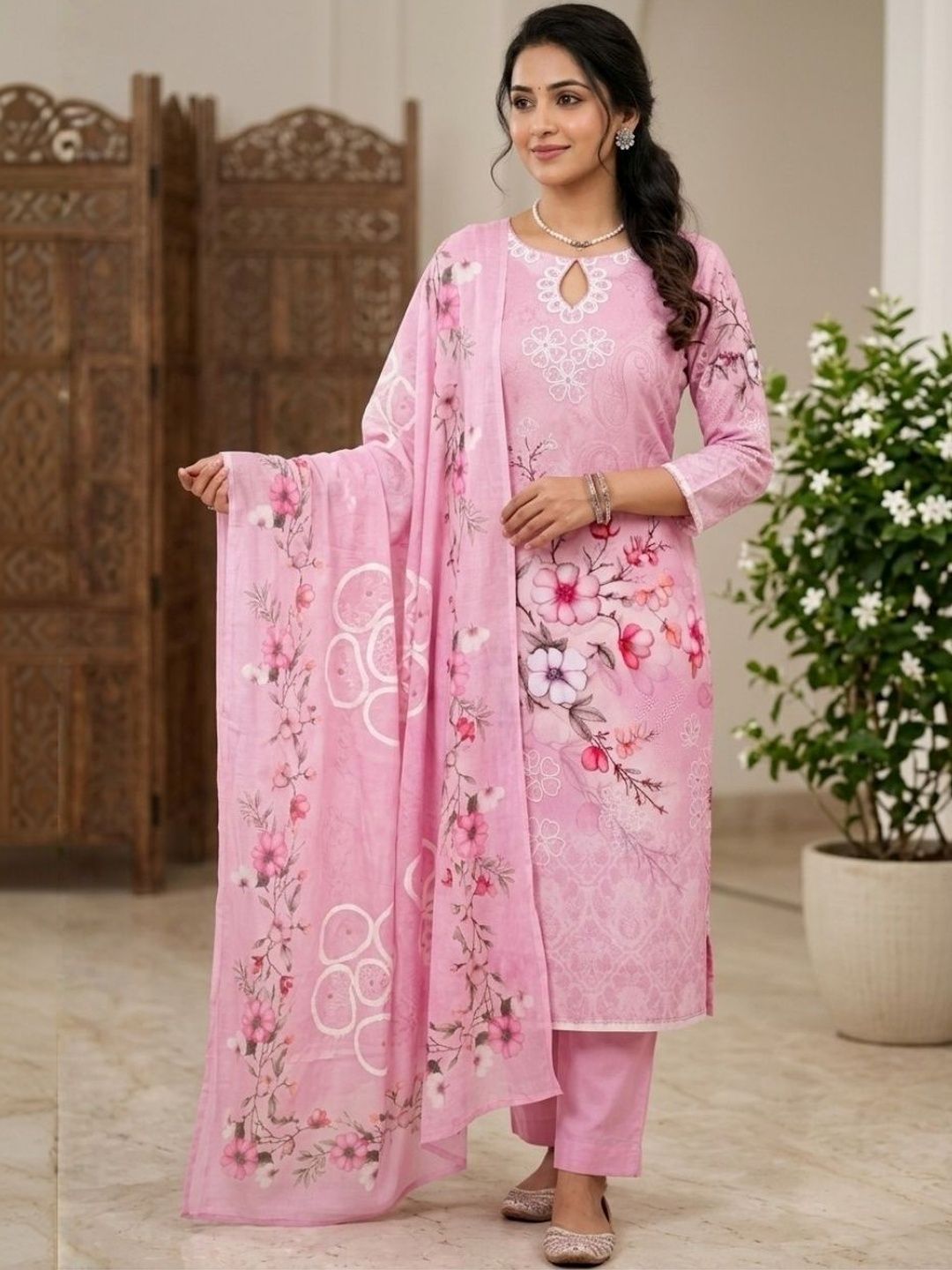 KTI Printed Pure Cotton Unstitched Dress Material-picture-51