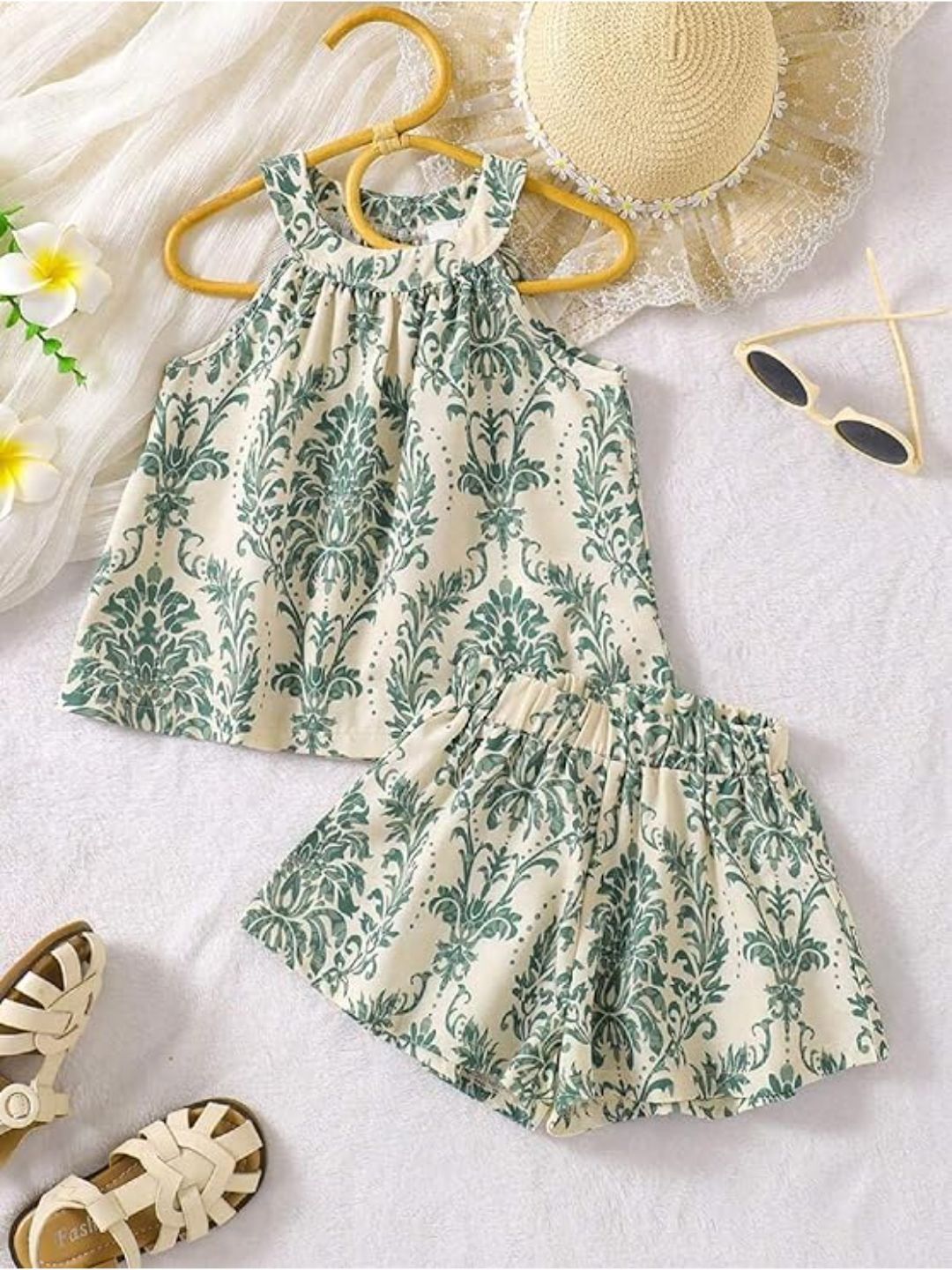 YK Girls Printed Top with Shorts-picture-36
