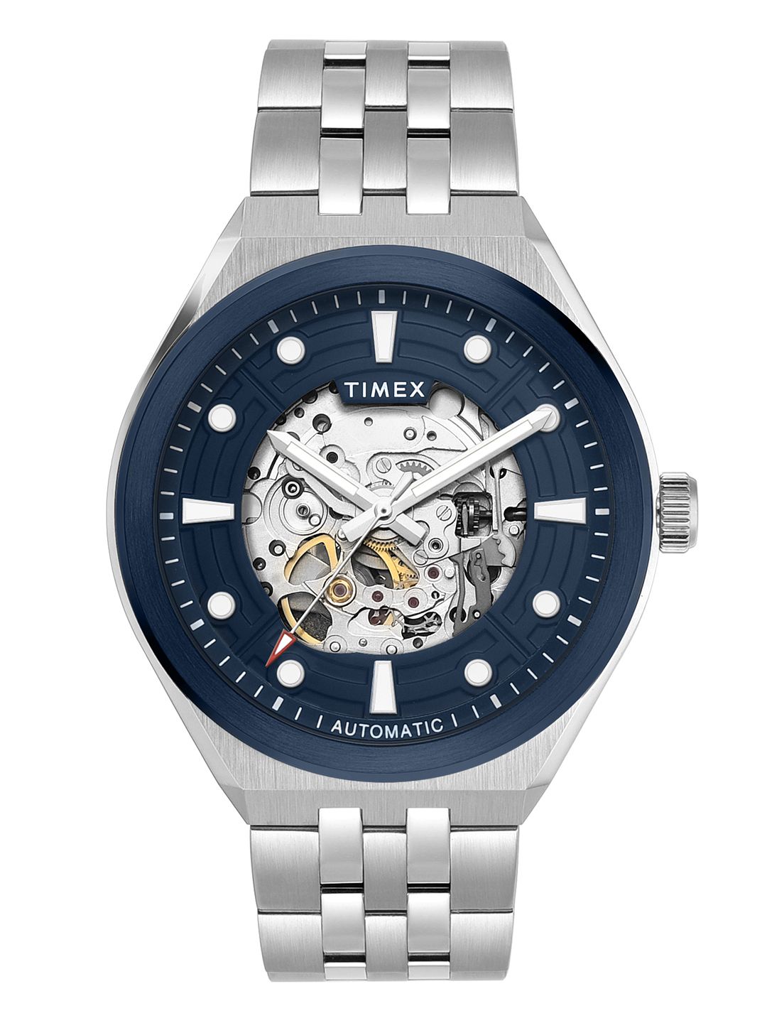 Timex Skeleton Dial & Stainless Steel Bracelet Style Straps Watch-picture-26