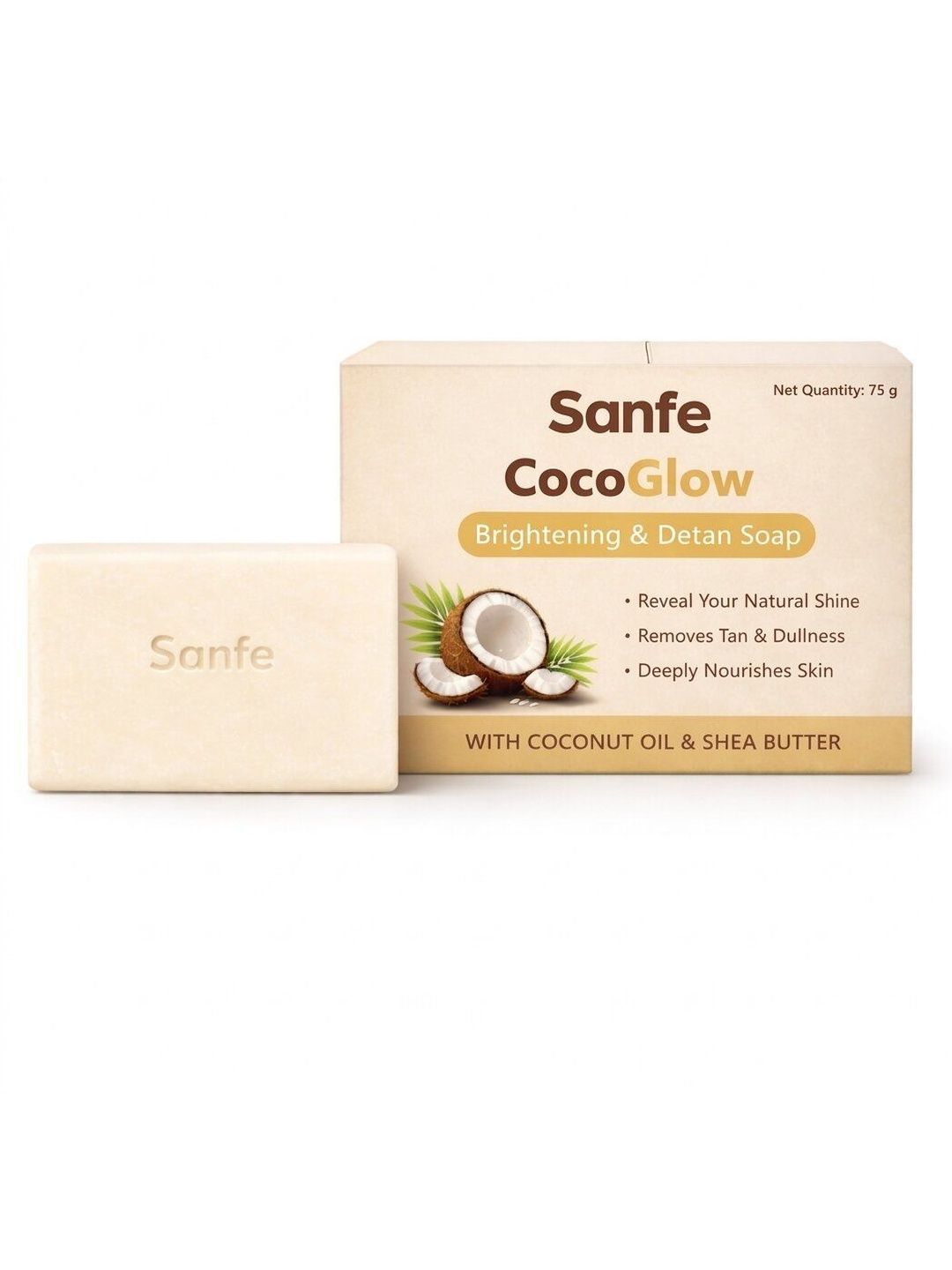 Sanfe Coco Glow Coconut Detan Soap - 75 g-picture-16