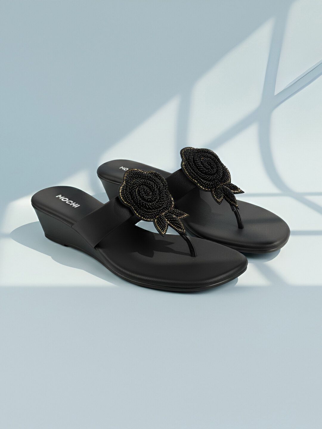 Mochi Women Party Open Toe Flats-picture-29