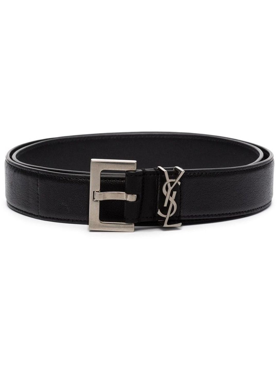 Saint Laurent Black Logo Buckle Belt-picture-47
