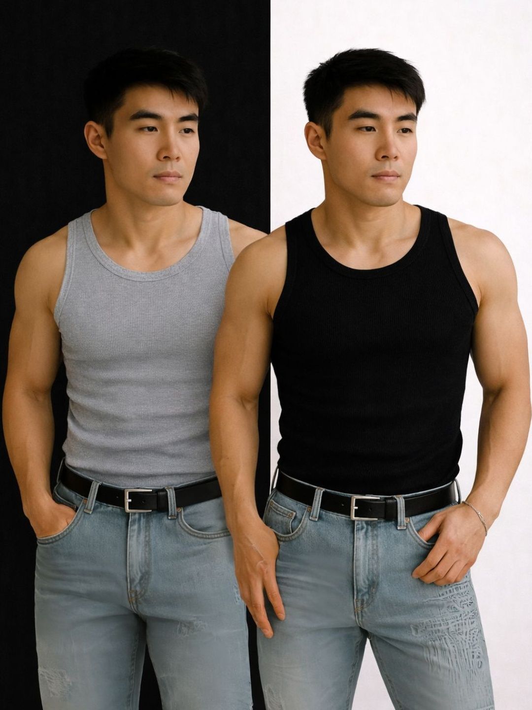 ROCKWELL Pack of 2 Cotton Innerwear Vests-picture-56