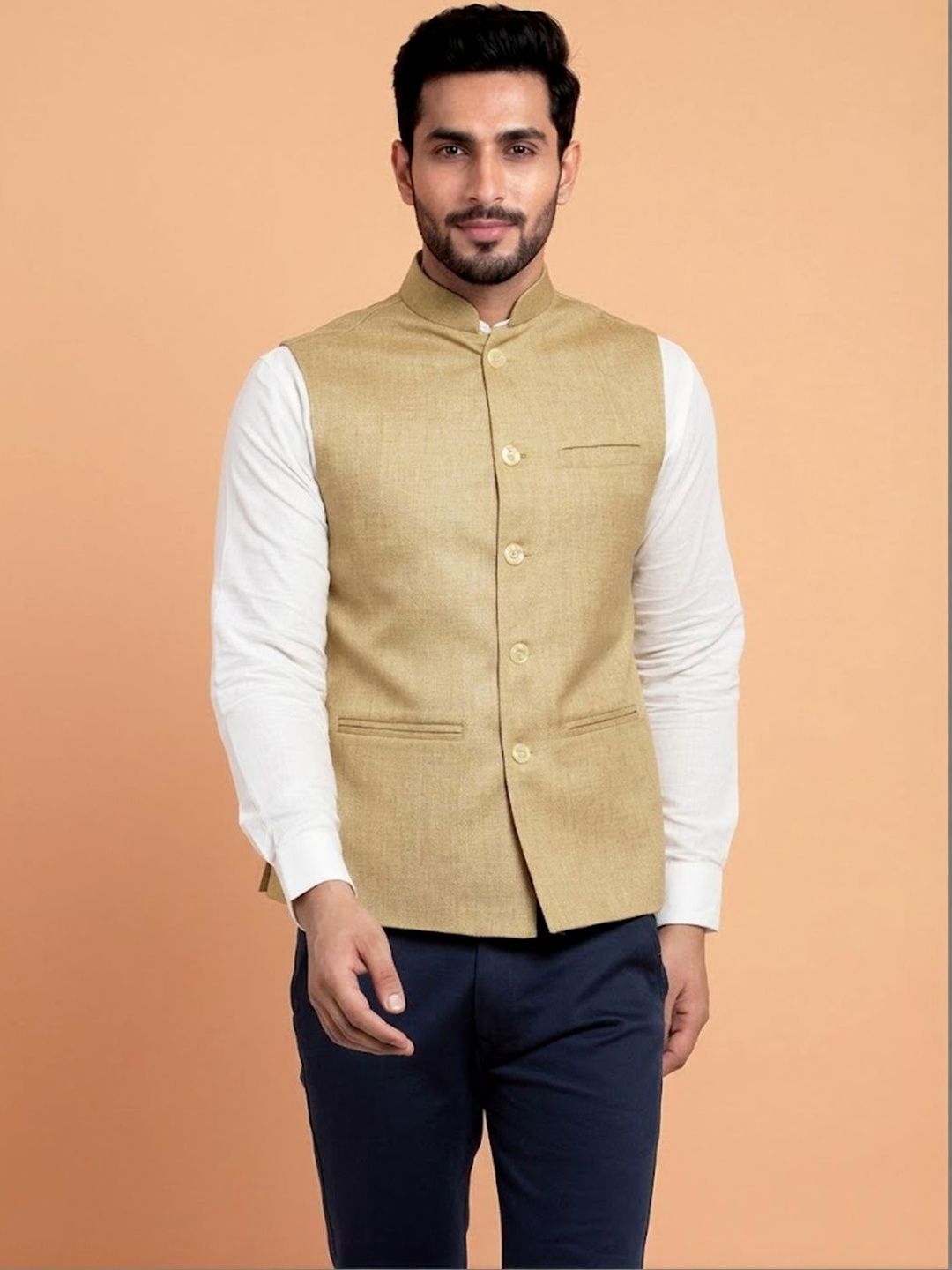 TREEMODA Woven Nehru Jackets-picture-11
