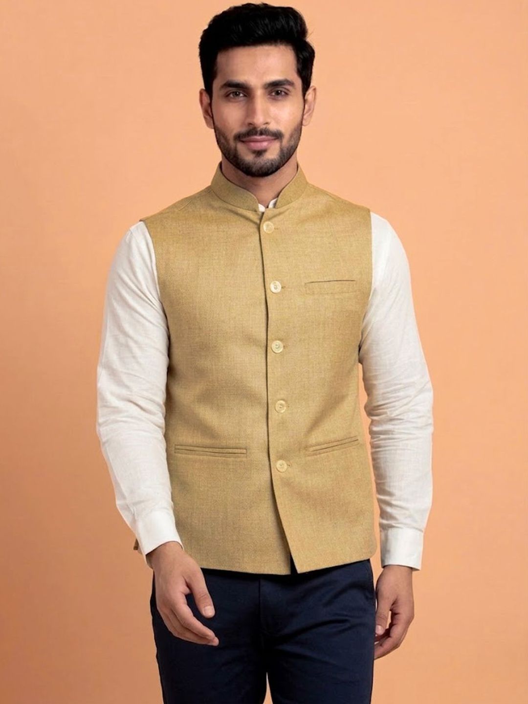 TREEMODA Woven Nehru Jackets-picture-27