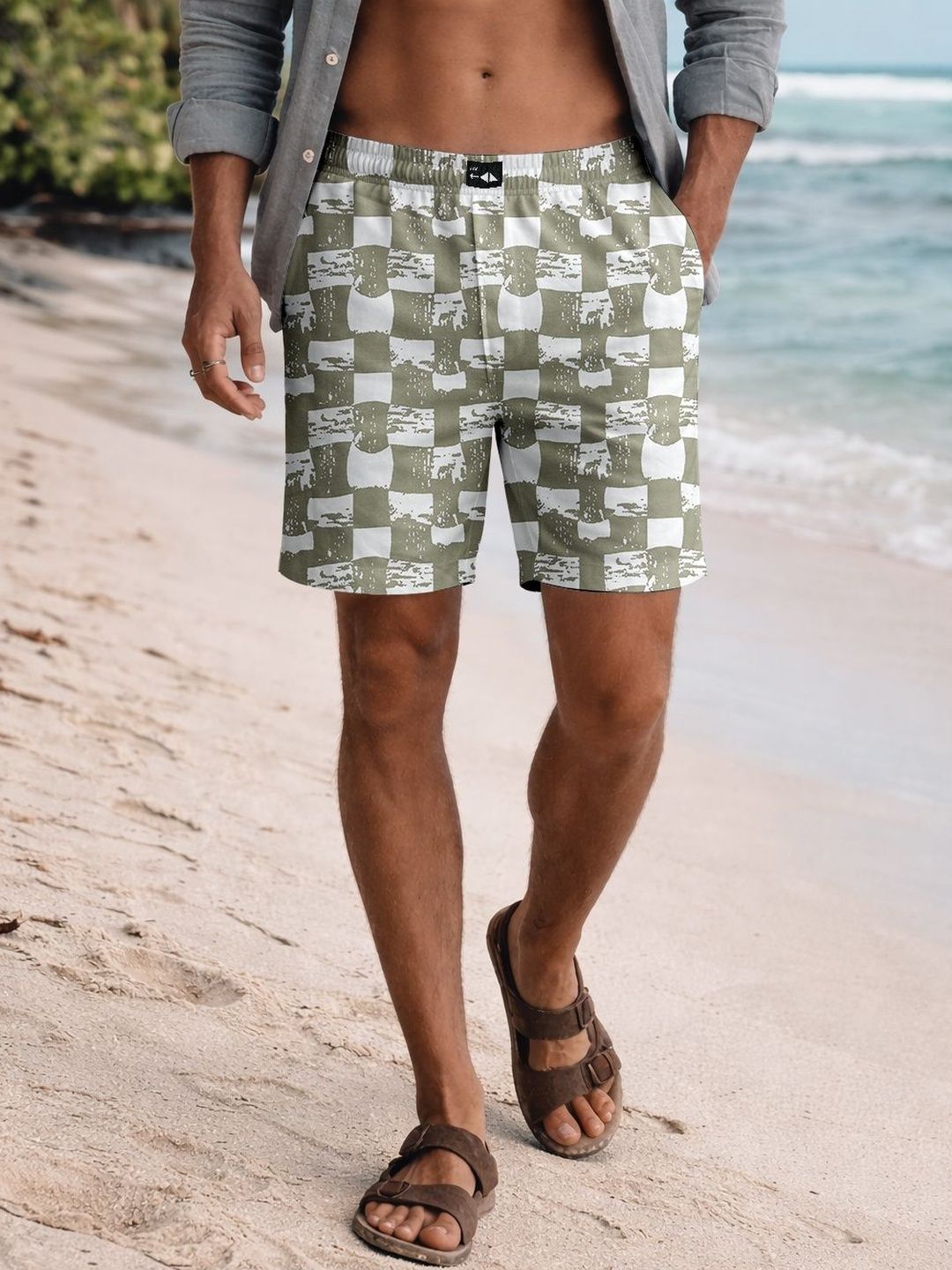 FTX Men Checked Printed Shorts-picture-36