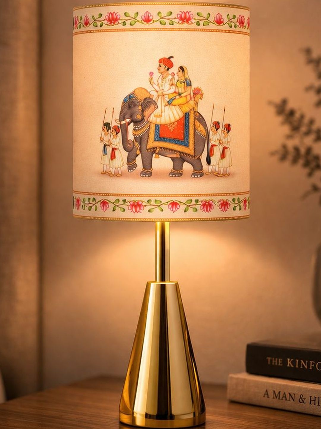 Glowhere Multicoloured Printed Metal Industrial Cylindrical Shaped Table Lamp-picture-20