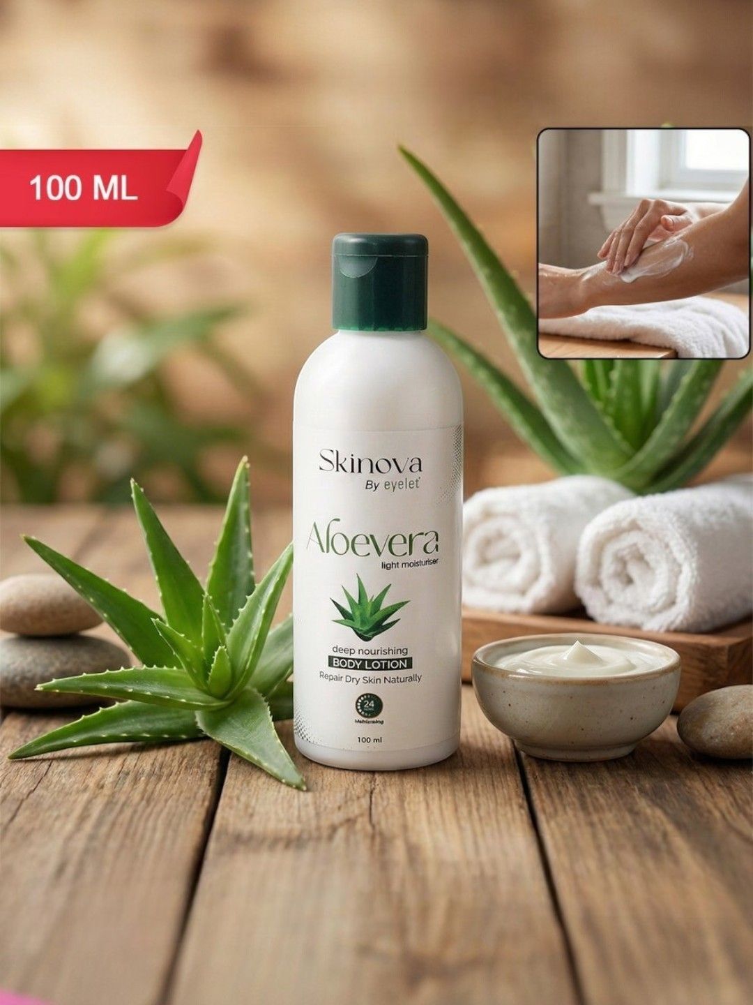 eyelet Aloe Vera Body Lotion For Deep Nourishing - 100 ml-picture-23