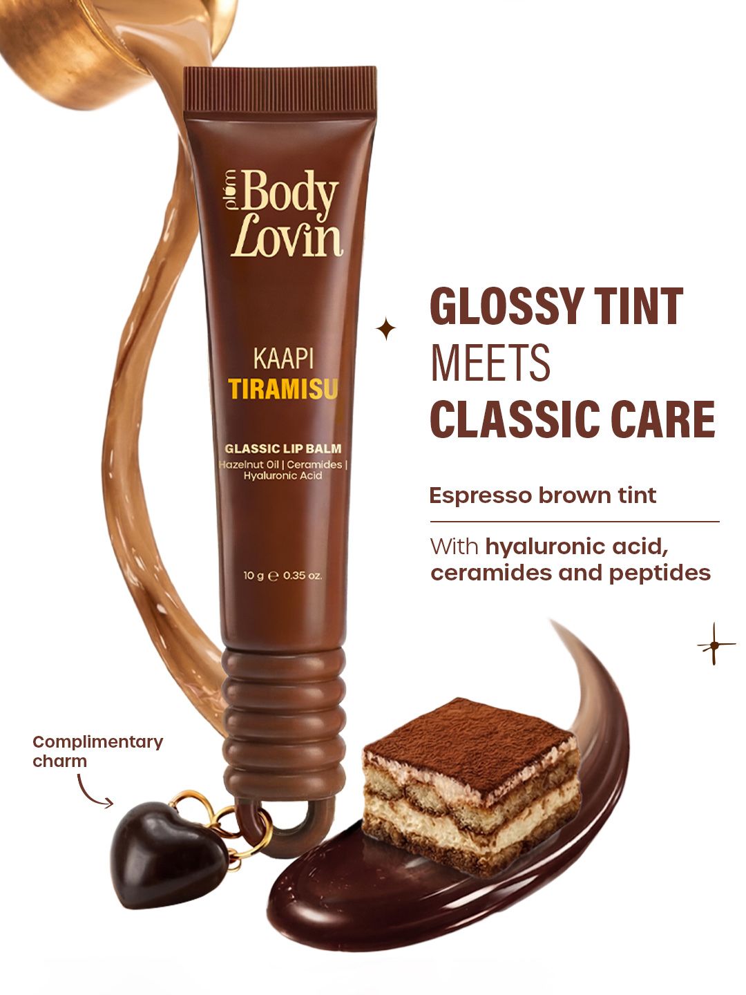 Plum BodyLovin' Kaapi Tiramisu Glassic Lip Balm With Hazelnut Oil - 10 g-picture-26